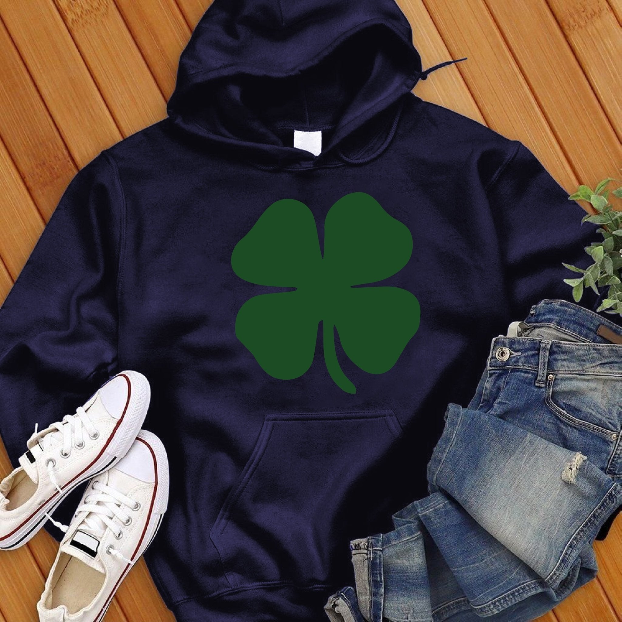 4 Leaf Clover Hoodie - Love Tees