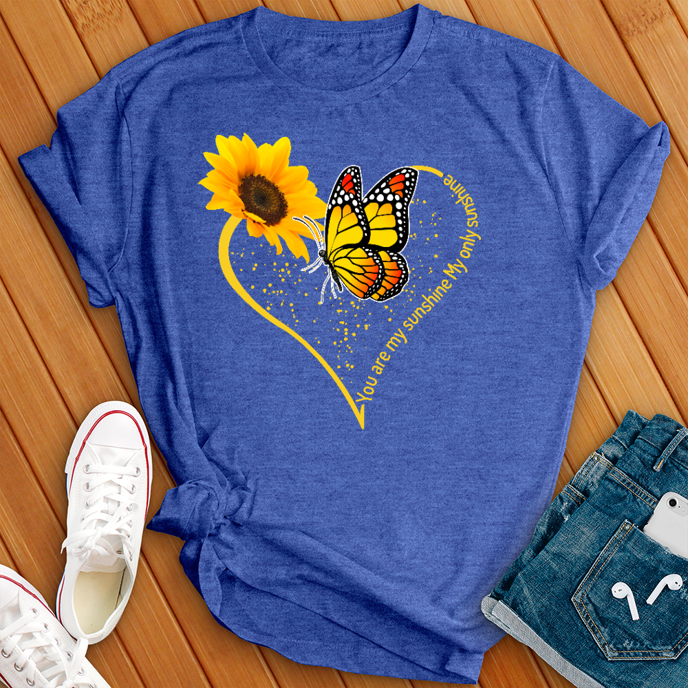 You Are My Sunshine Butterfly Heart Tee