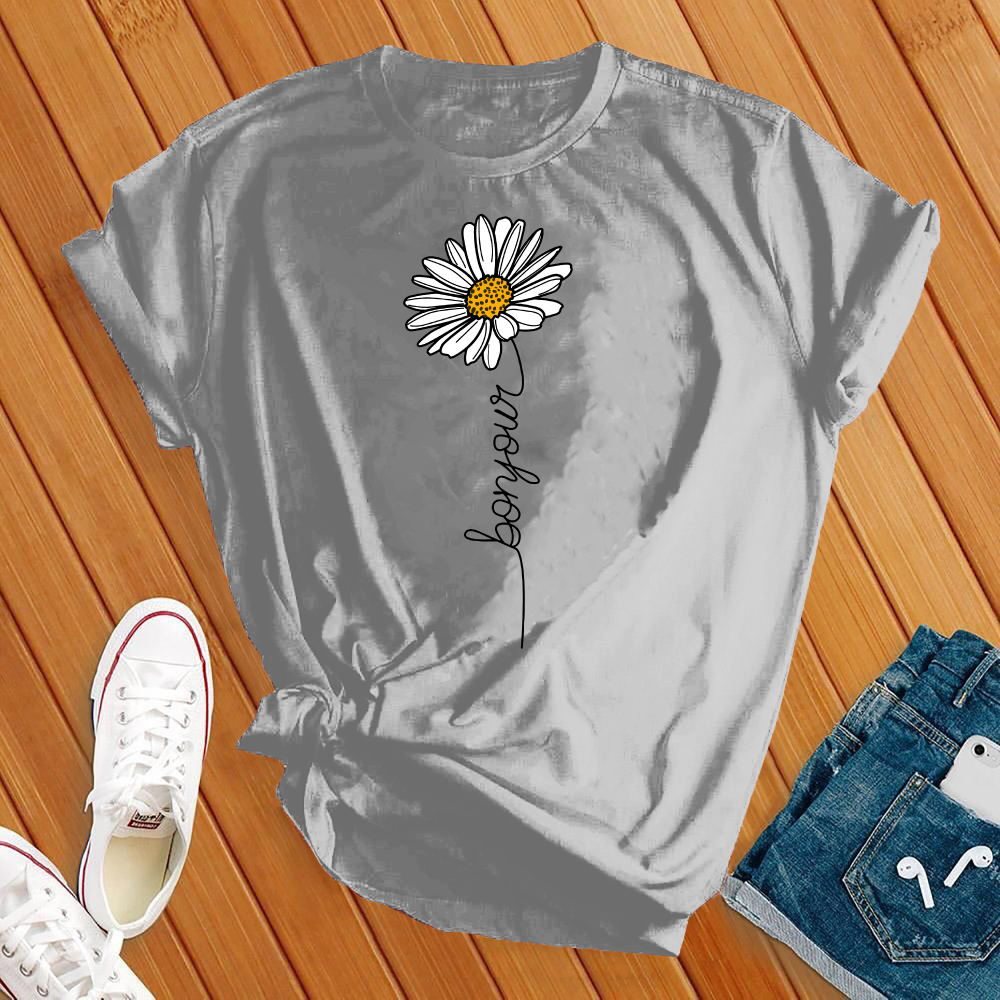 Bonjour Flower Tee