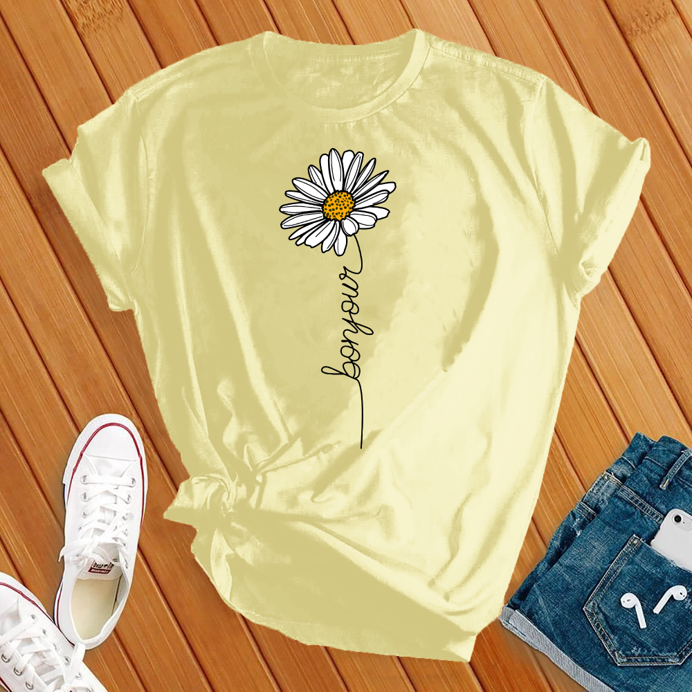 Bonjour Flower Tee