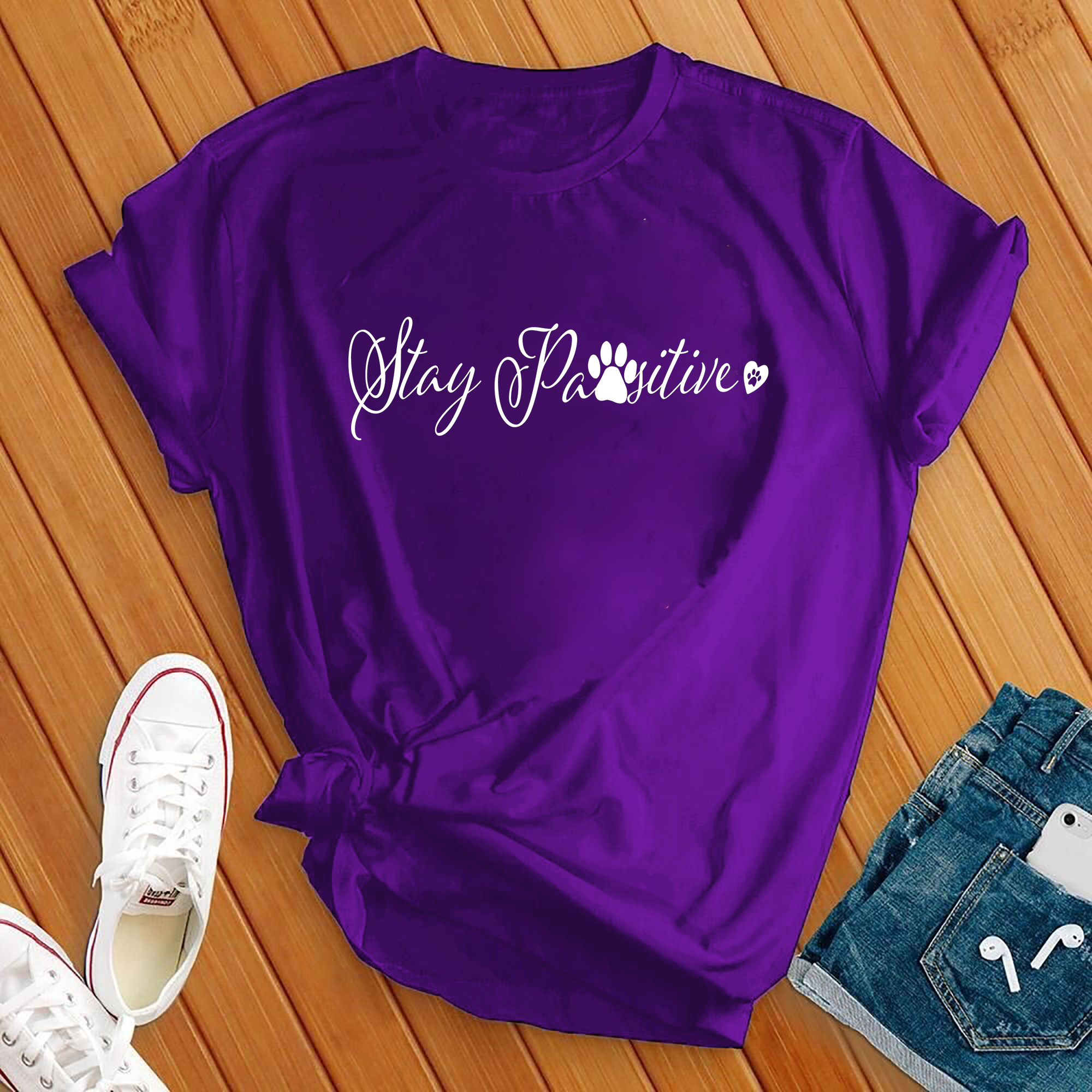 Stay Pawsitive Tee