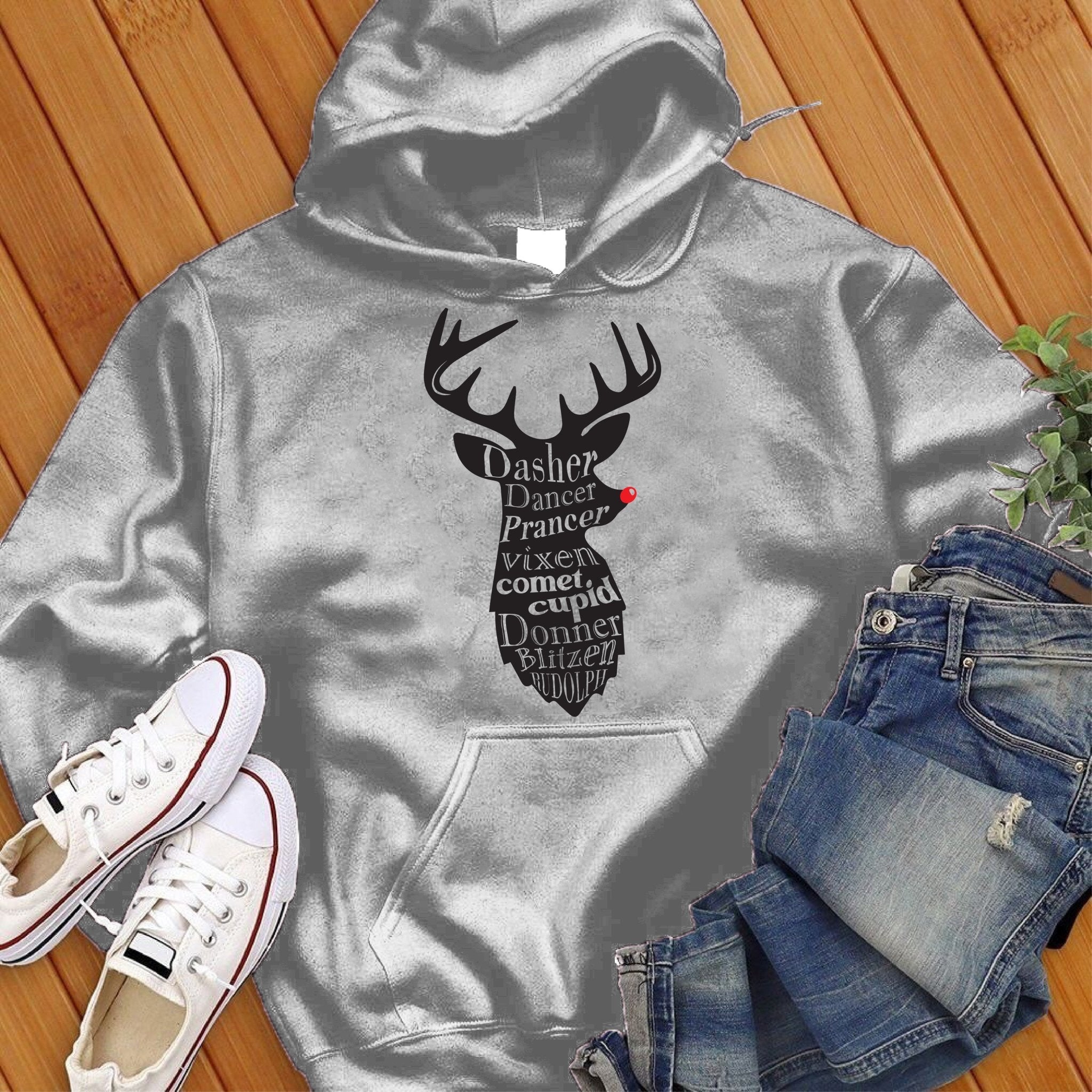 All The Reindeer Hoodie - Love Tees