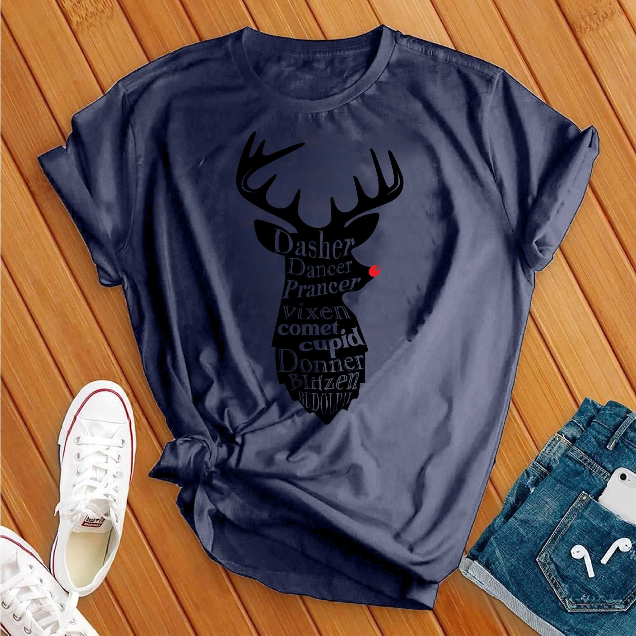 All The Reindeer Tshirt - Love Tees