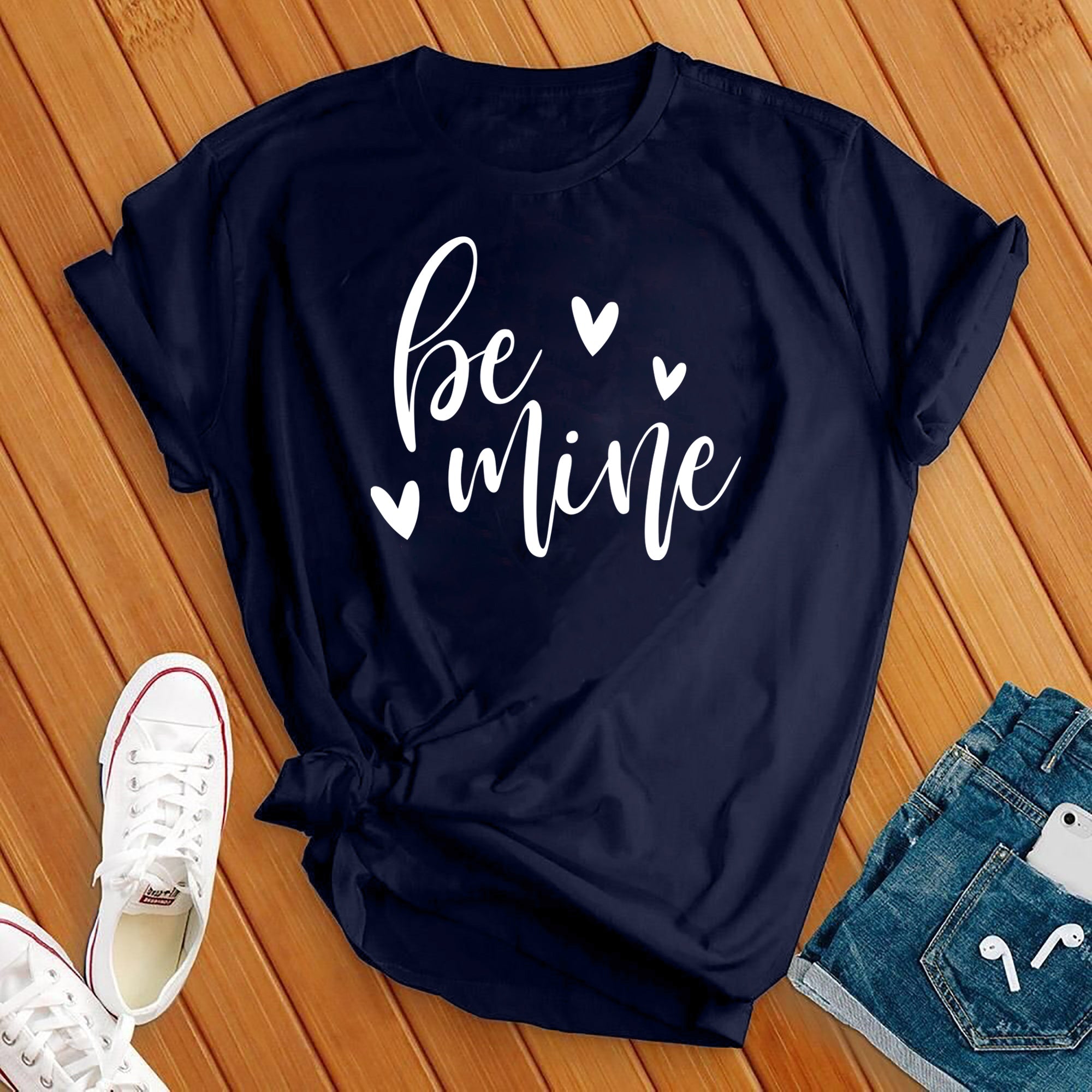 Be Mine White Tee - Love Tees