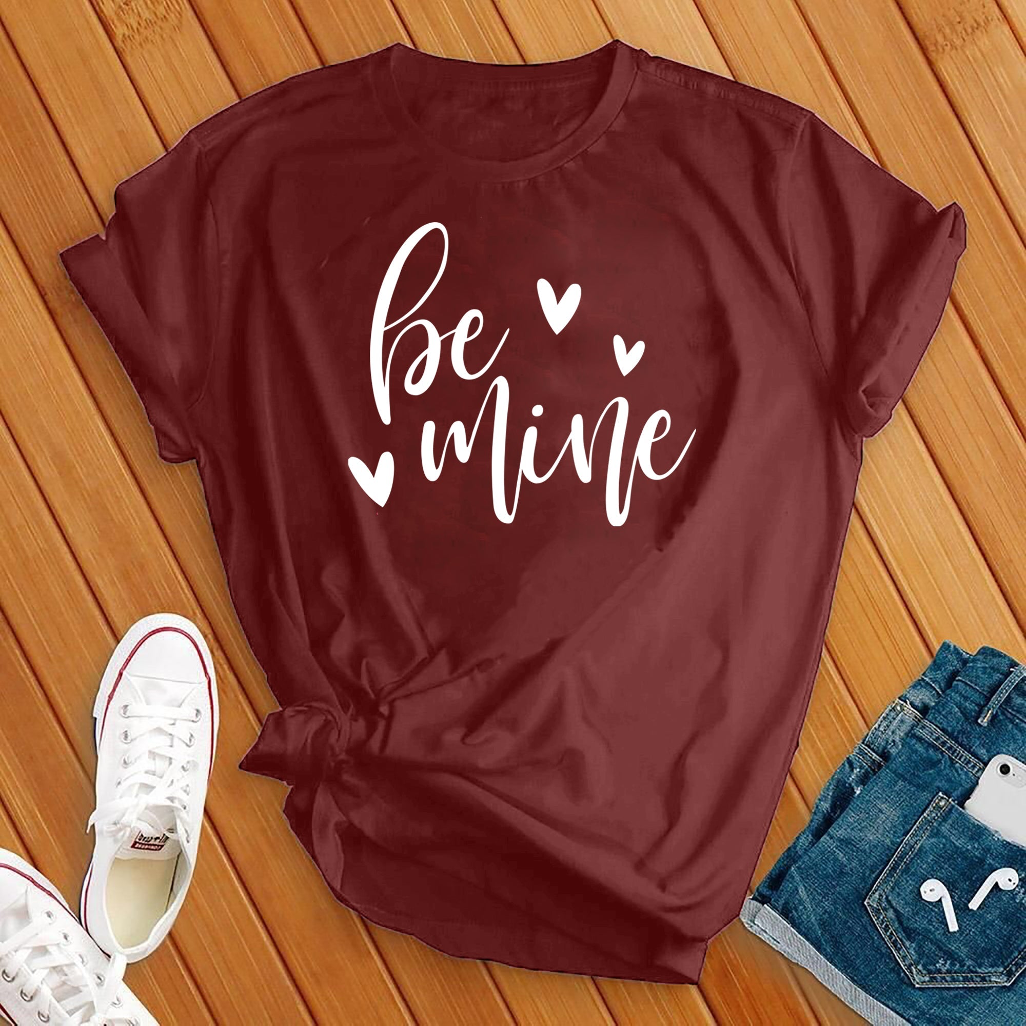 Be Mine White Tee - Love Tees