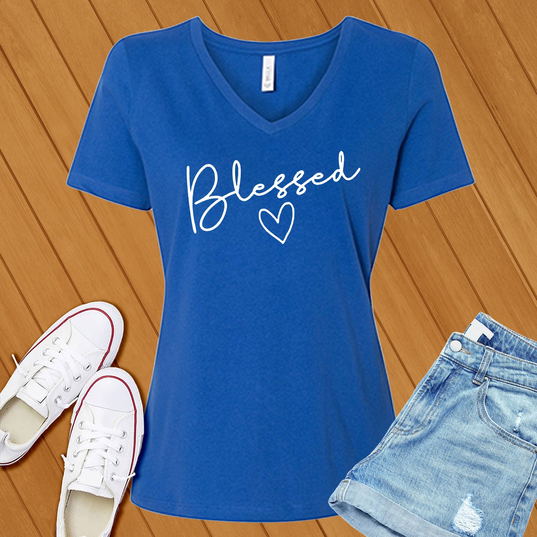 Blessed V-Neck - Love Tees