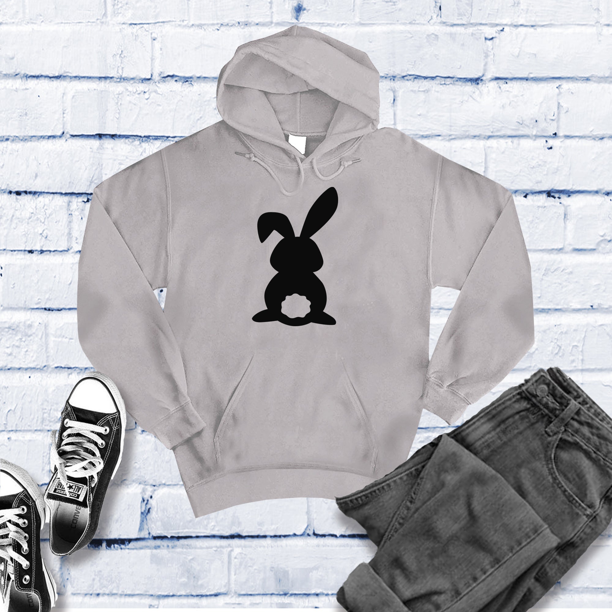 Bunny Outline Hoodie - Love Tees