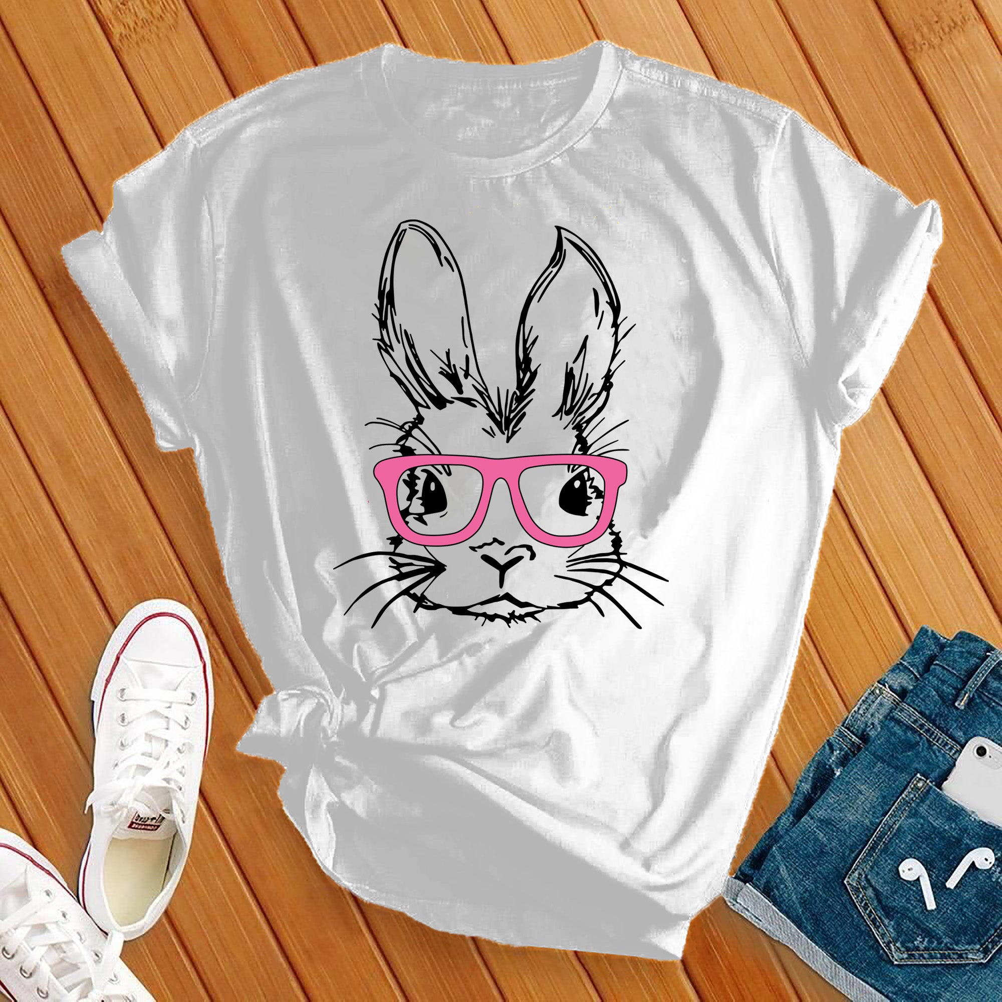 Bunny With Glasses Tee - Love Tees