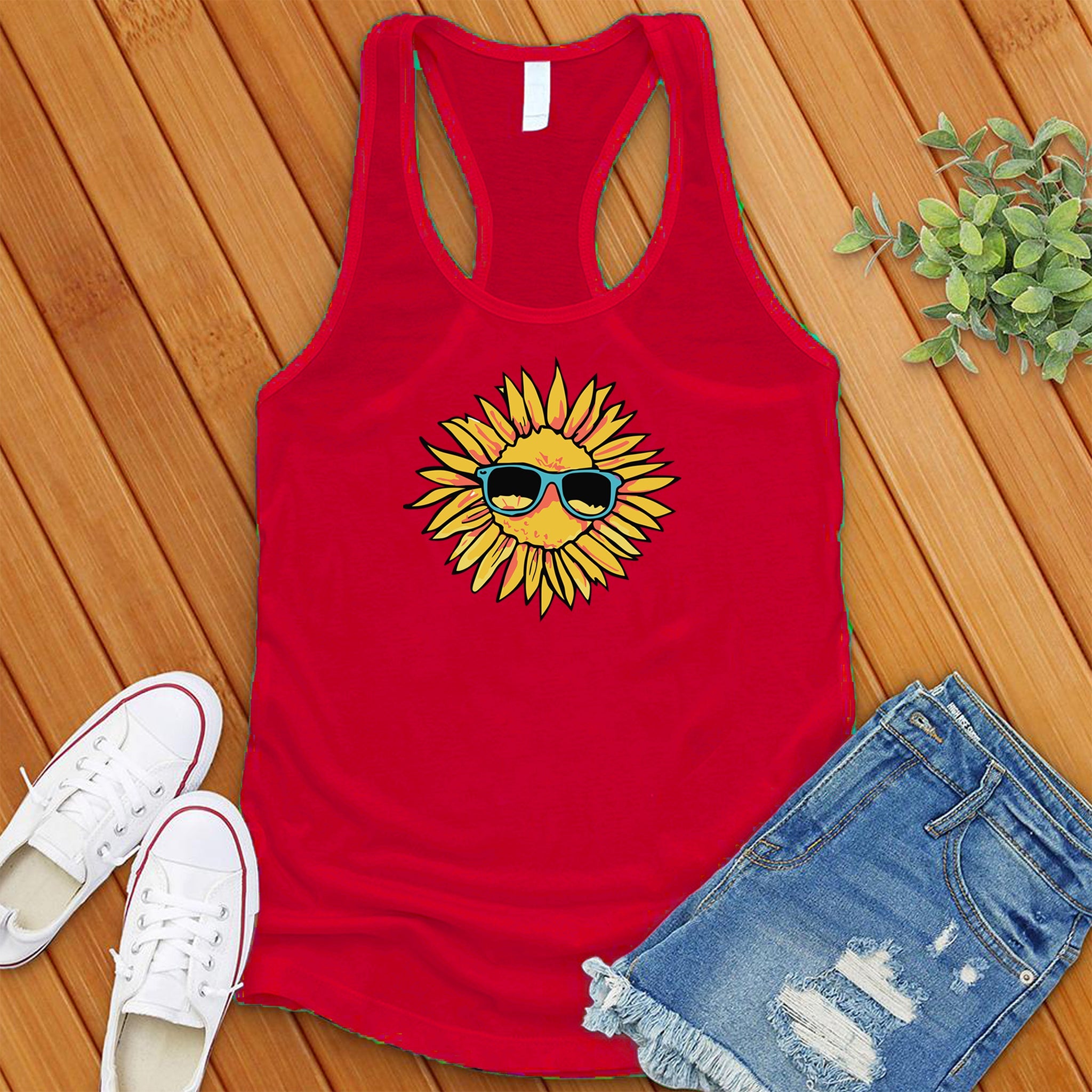 Chillin Sunflower Women's Tank Top - Love Tees