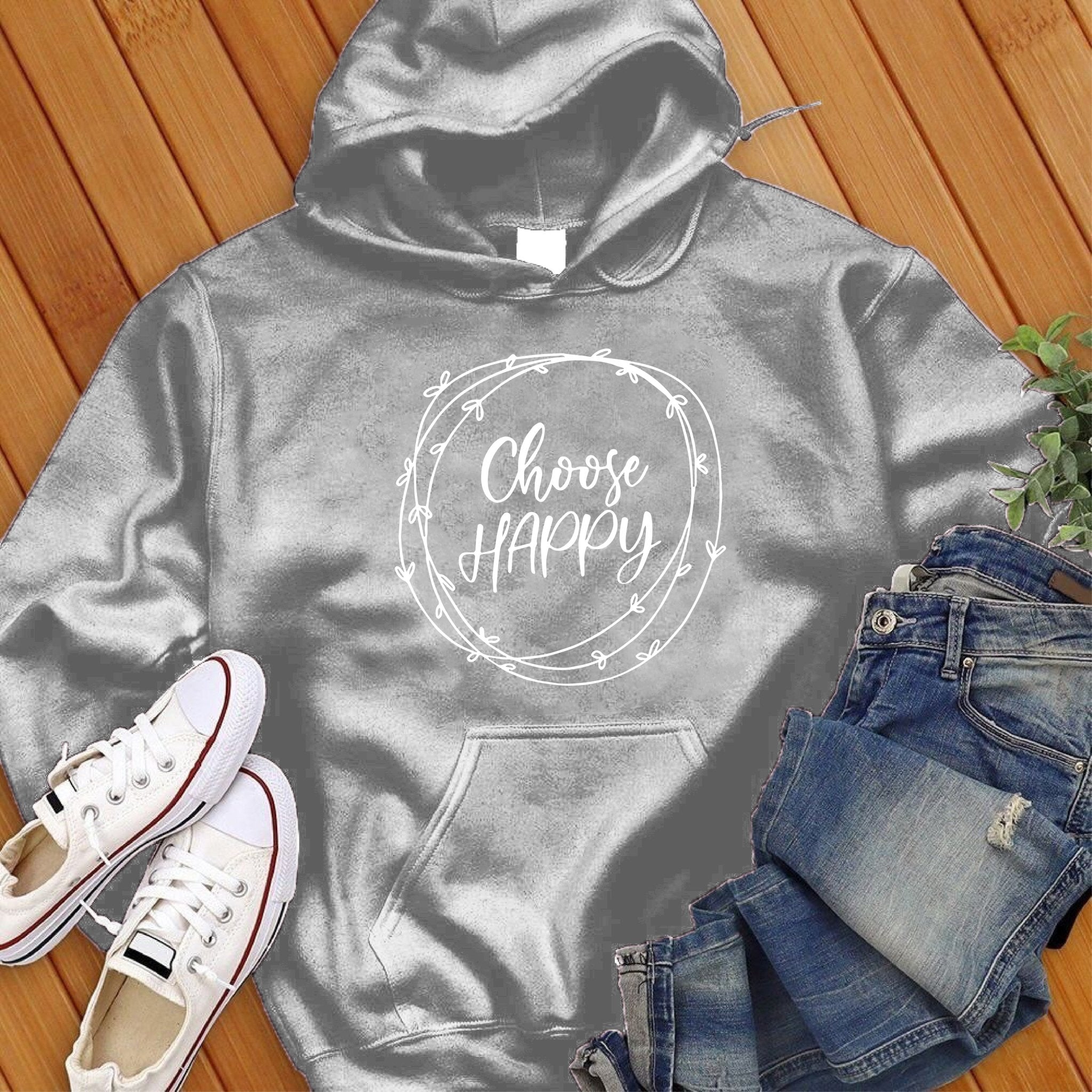 Choose Happy Hoodie - Love Tees