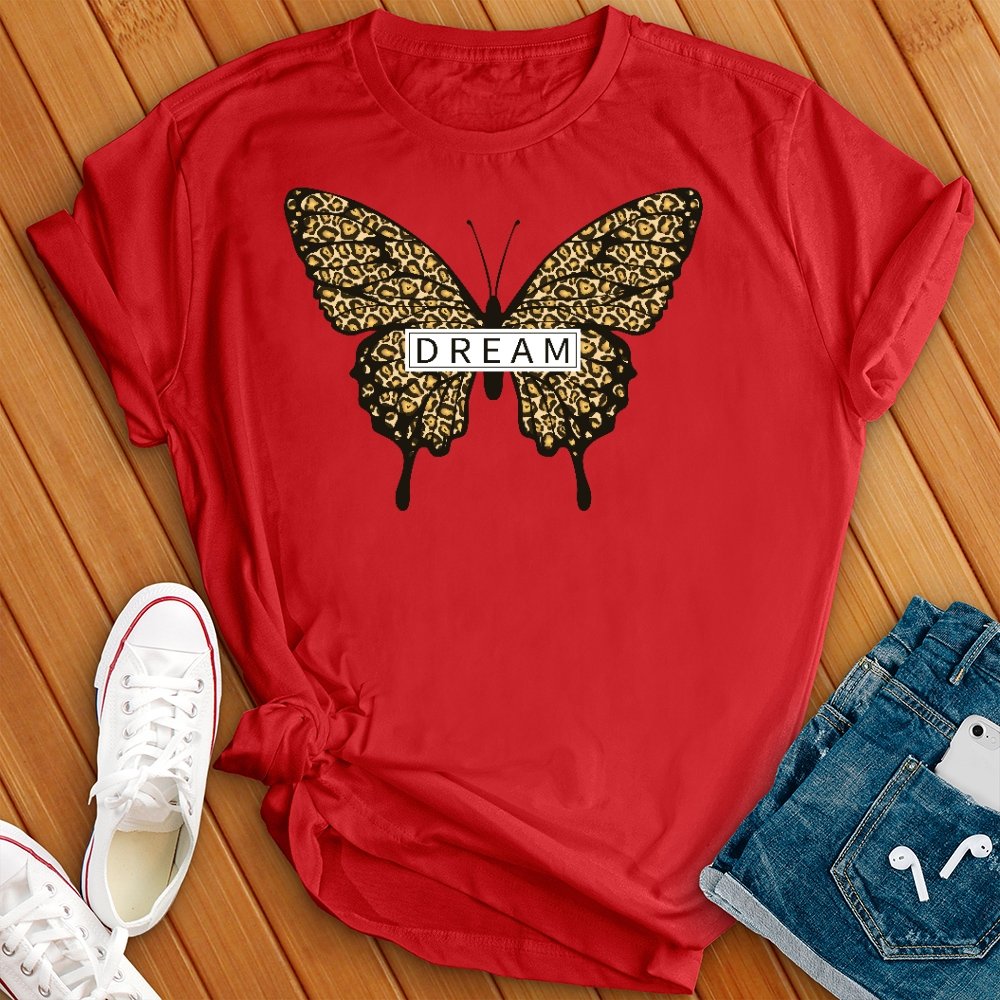 Dream Leopard Butterfly Tee - Love Tees