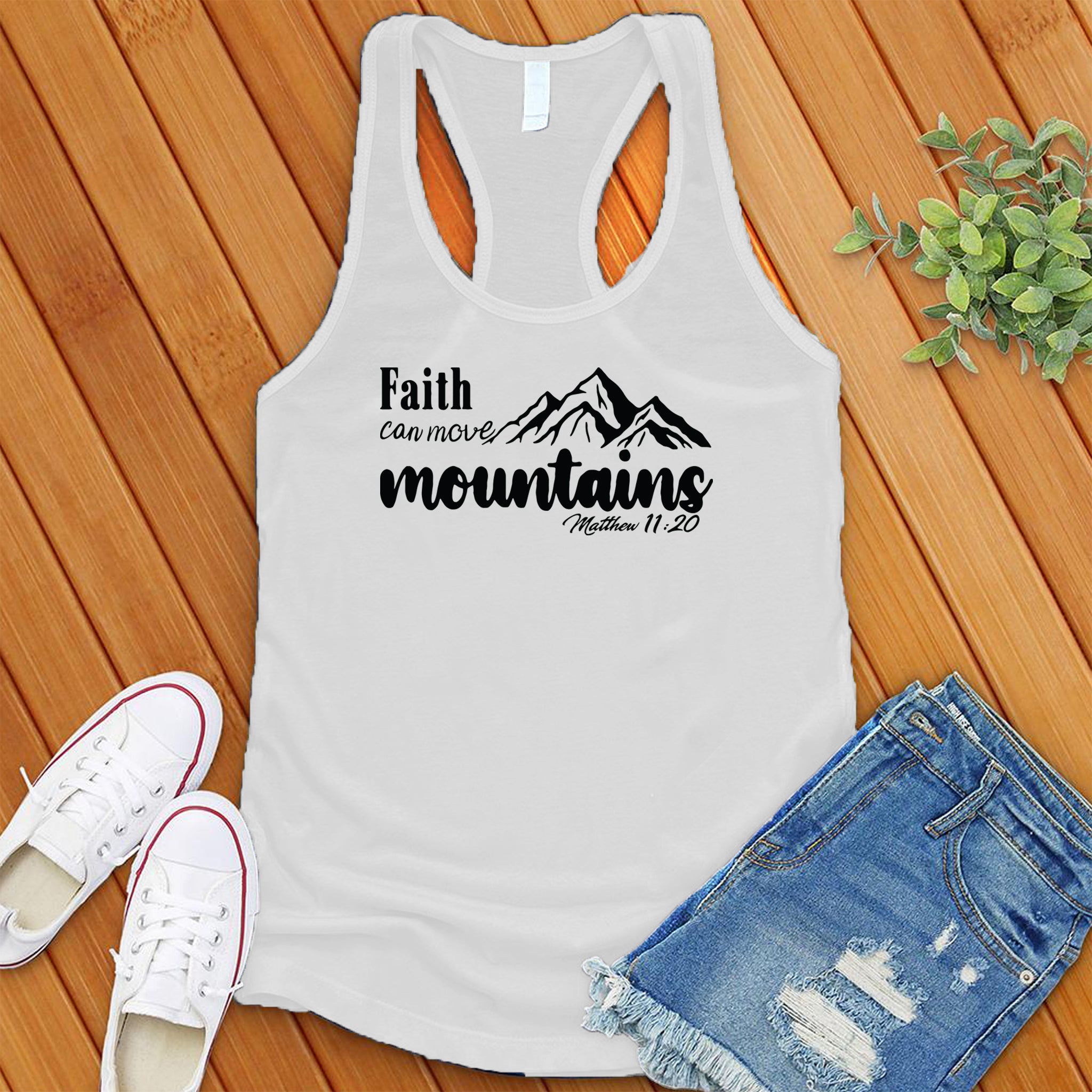 Faith Can Move, Bible Verse Women's Tank Top - Love Tees