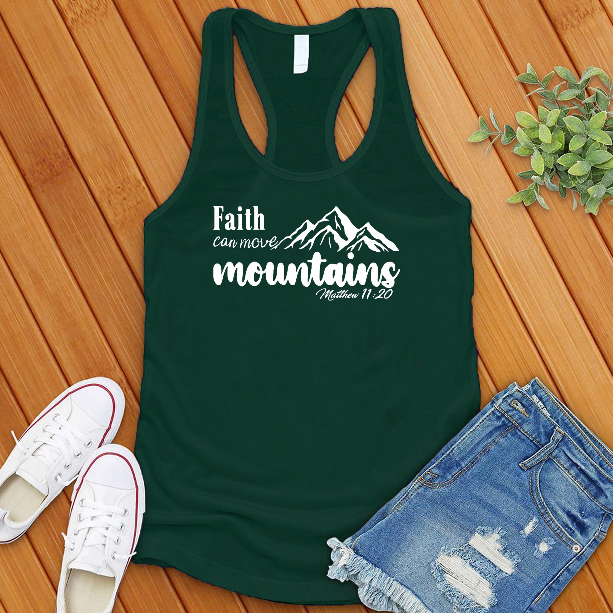 Faith Can Move, Bible Verse Women's Tank Top - Love Tees