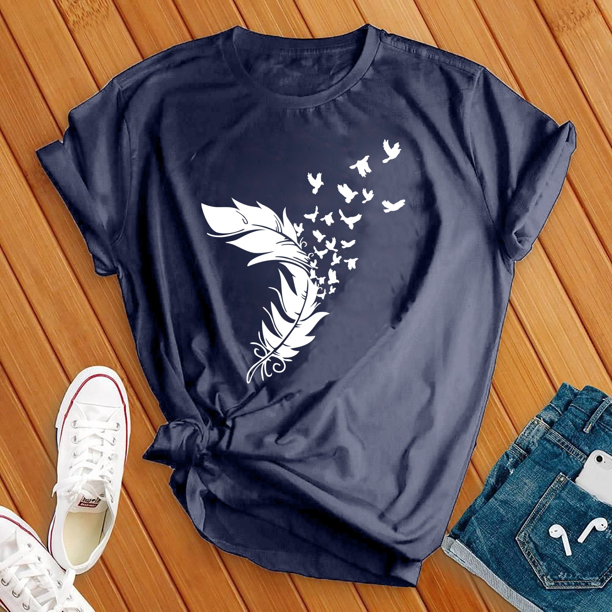 Feather Birds Tee - Love Tees