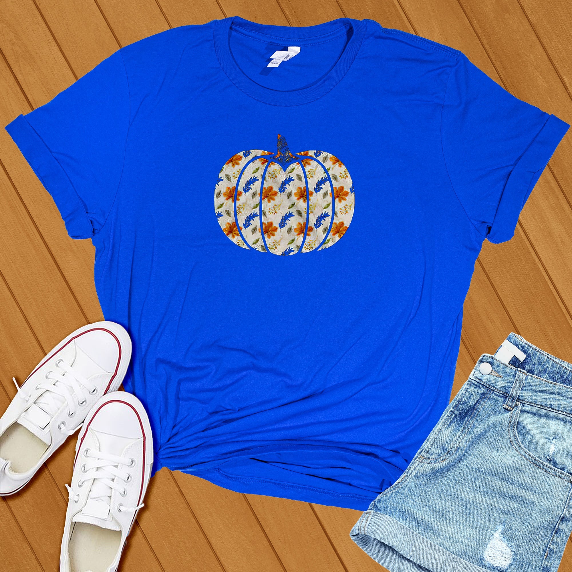 Floral Pumpkin Tee - Love Tees