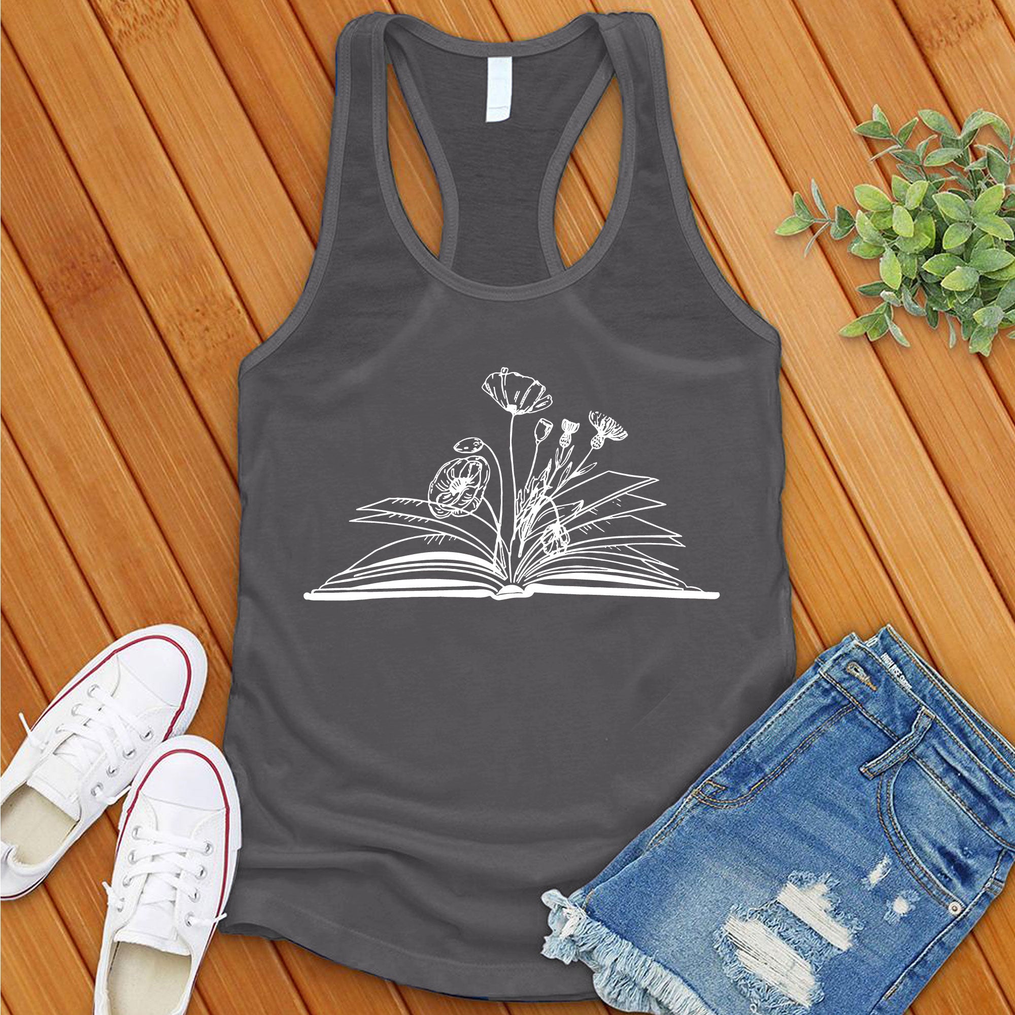 Flower Books Reader Women's Tank Top - Love Tees