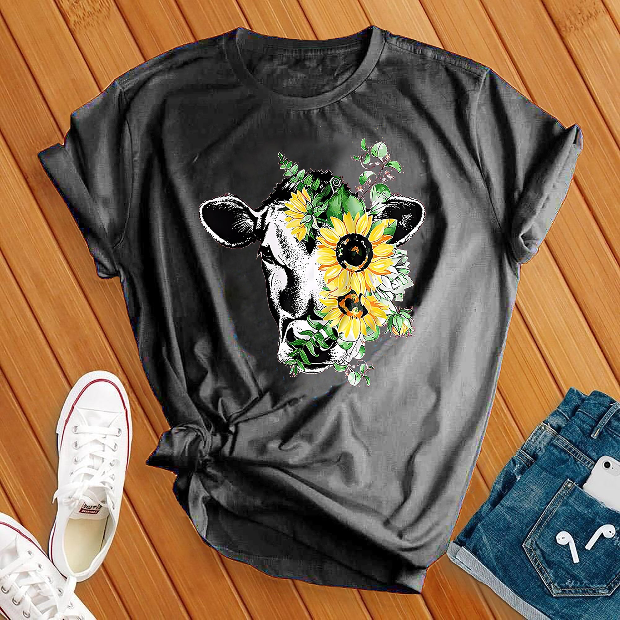 Flower Cow Tee - Love Tees