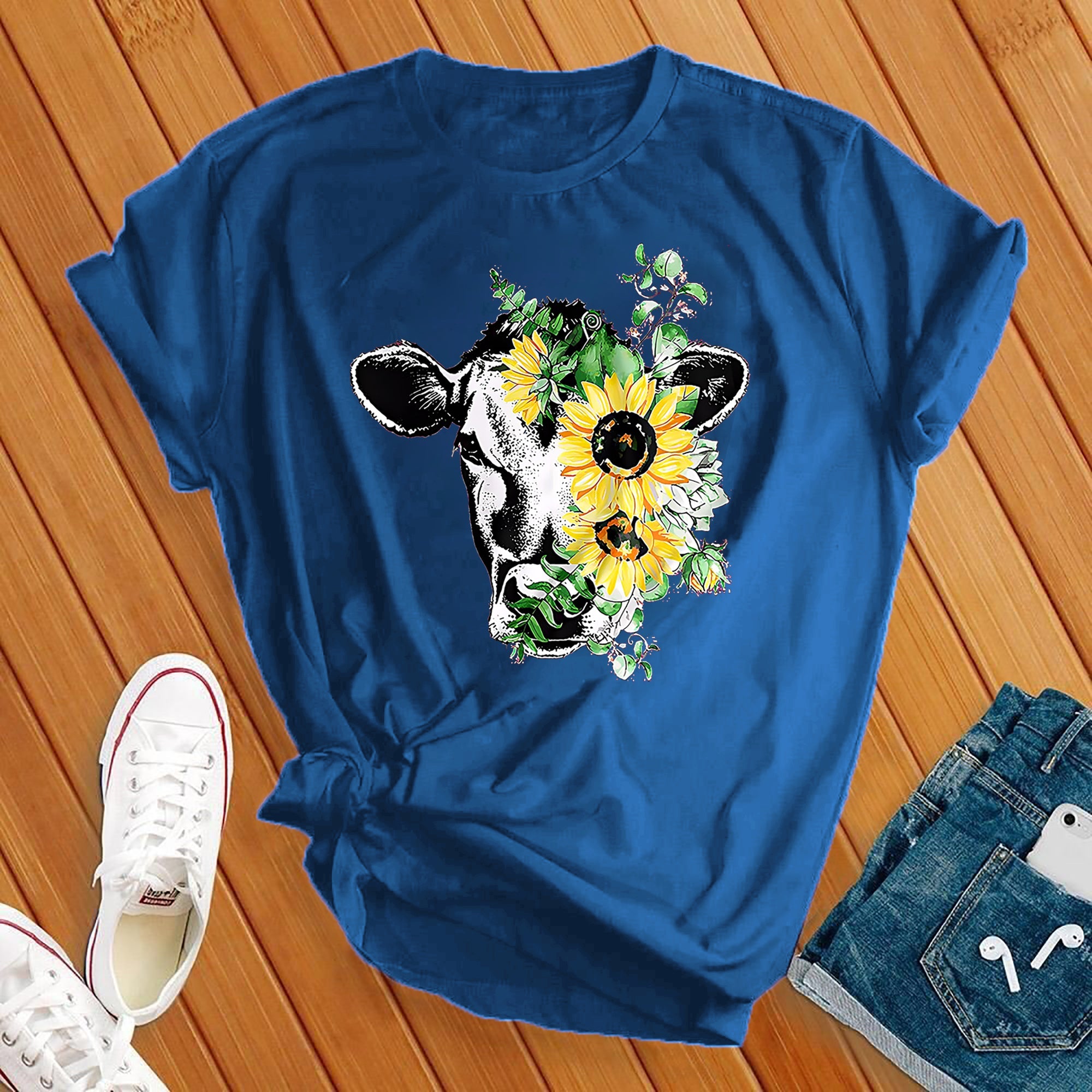 Flower Cow Tee - Love Tees