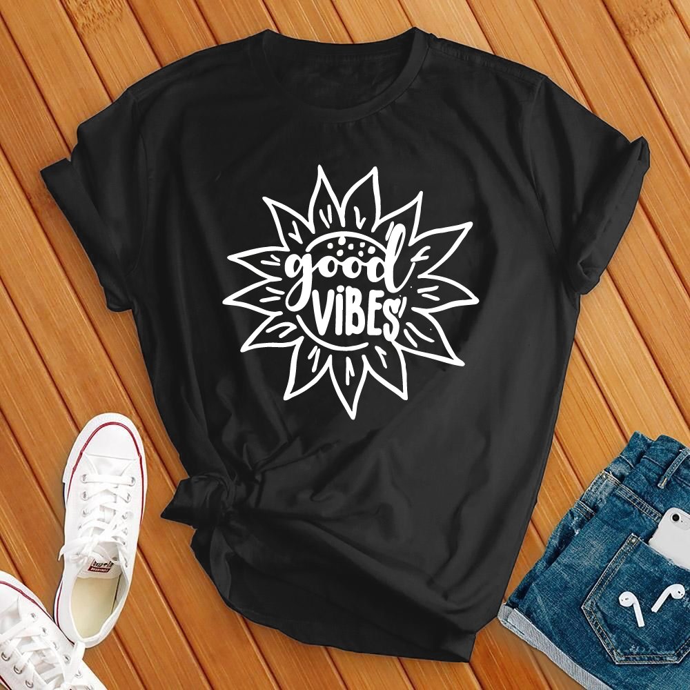 Good Vibes Sunflower Tee - Love Tees