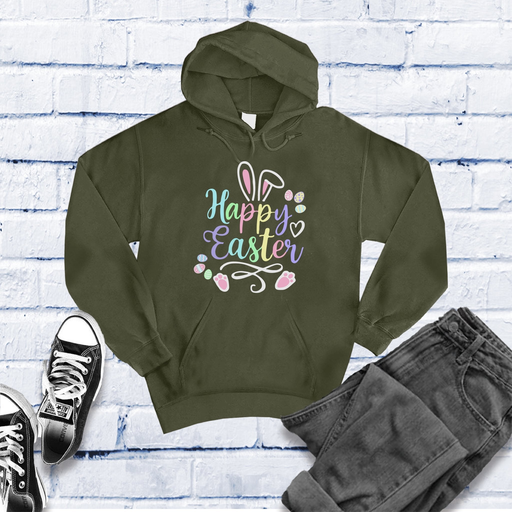 Happy Easter Bunny Hoodie - Love Tees