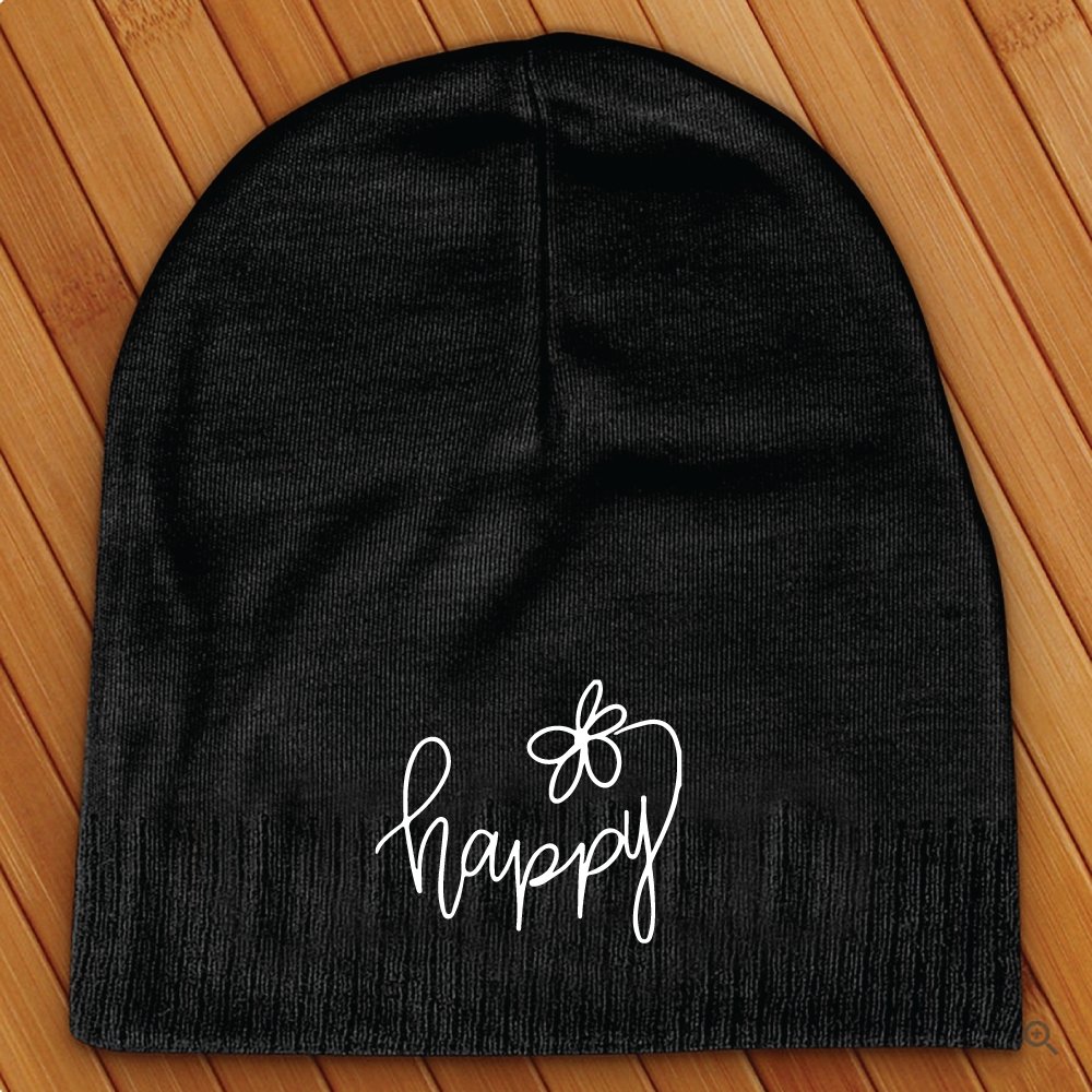 Happy Flower Beanie - Love Tees