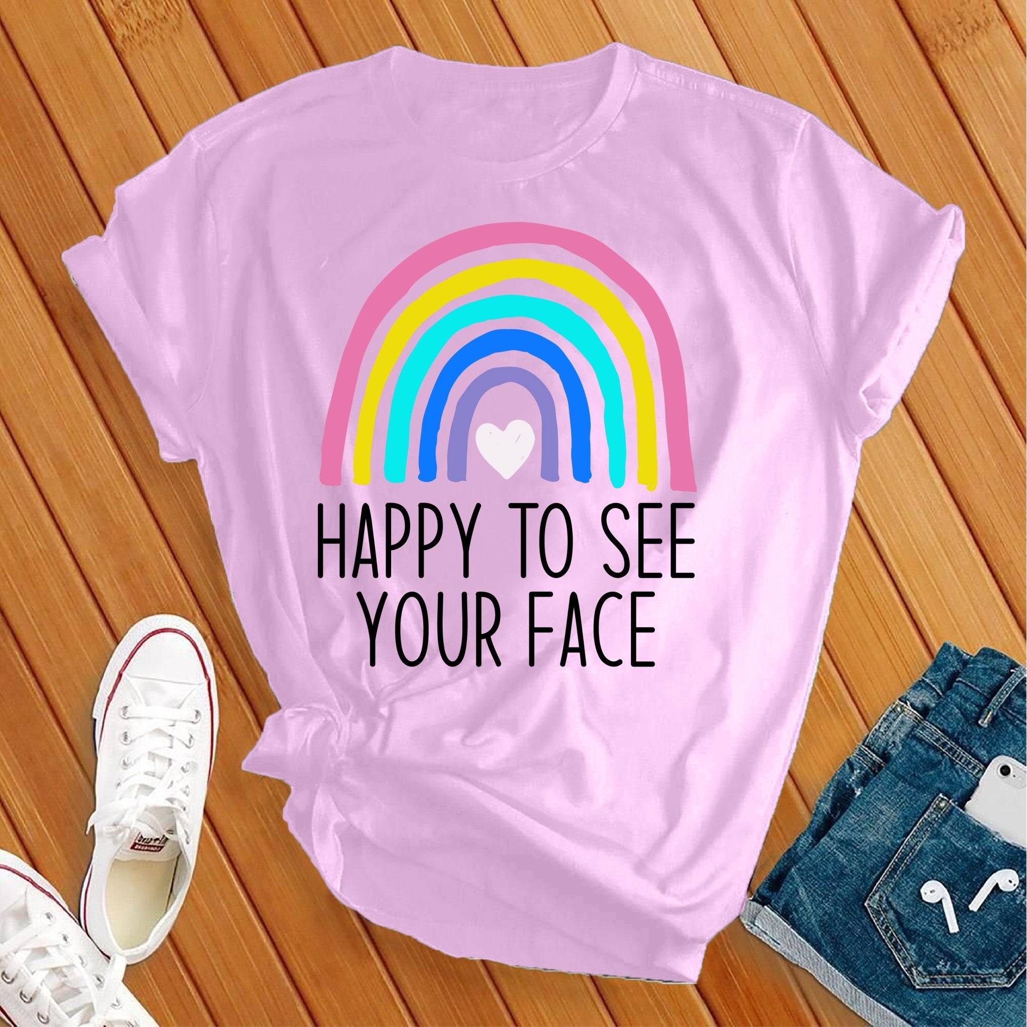 Happy to See Your Face Tee - Love Tees