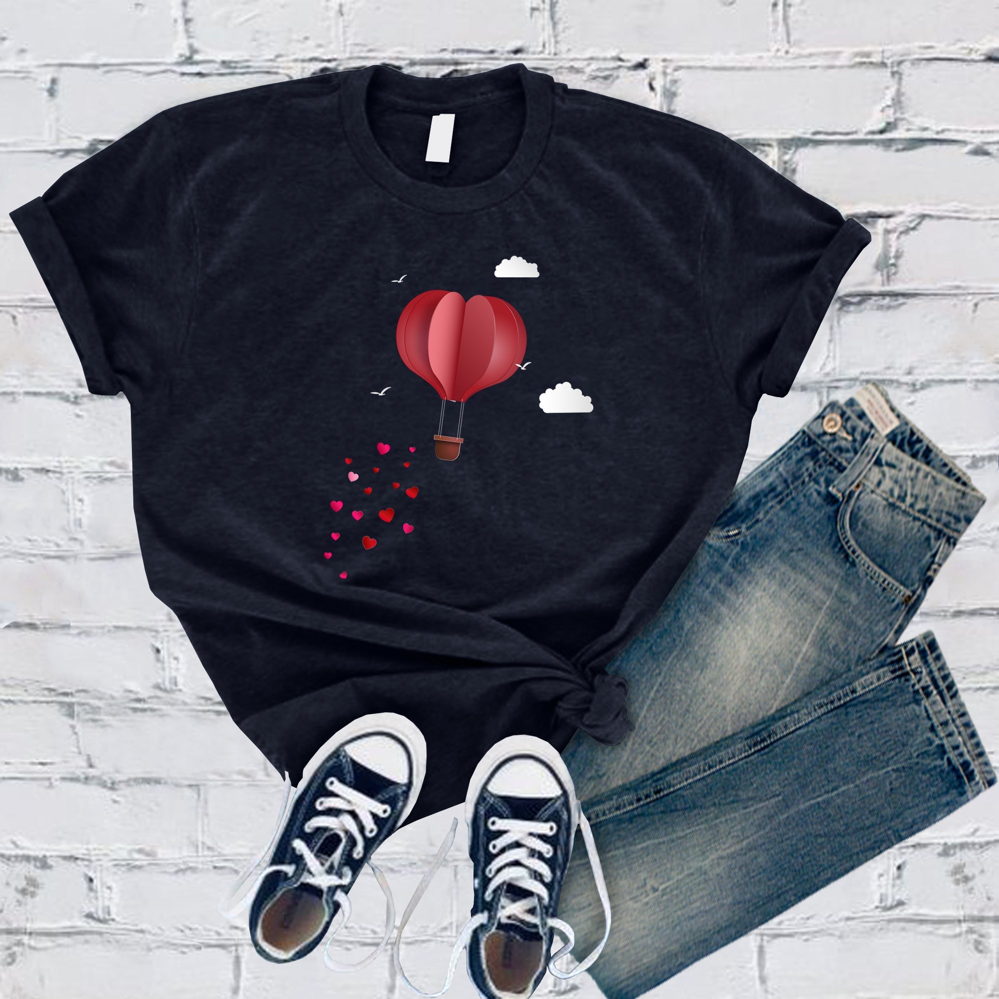 Heart Air Balloon Tee - Love Tees