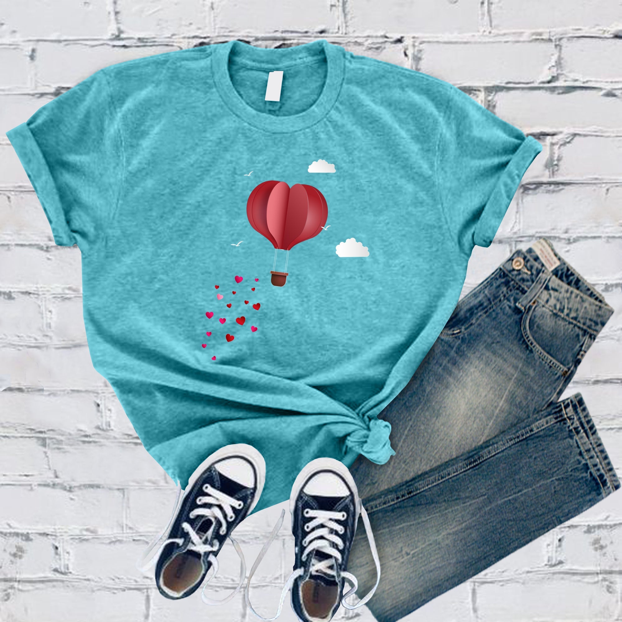 Heart Air Balloon Tee - Love Tees