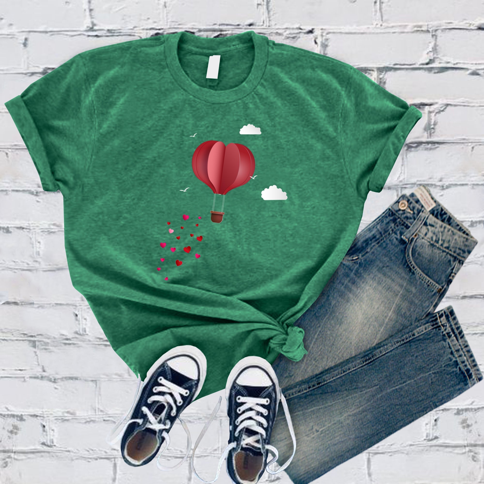 Heart Air Balloon Tee - Love Tees