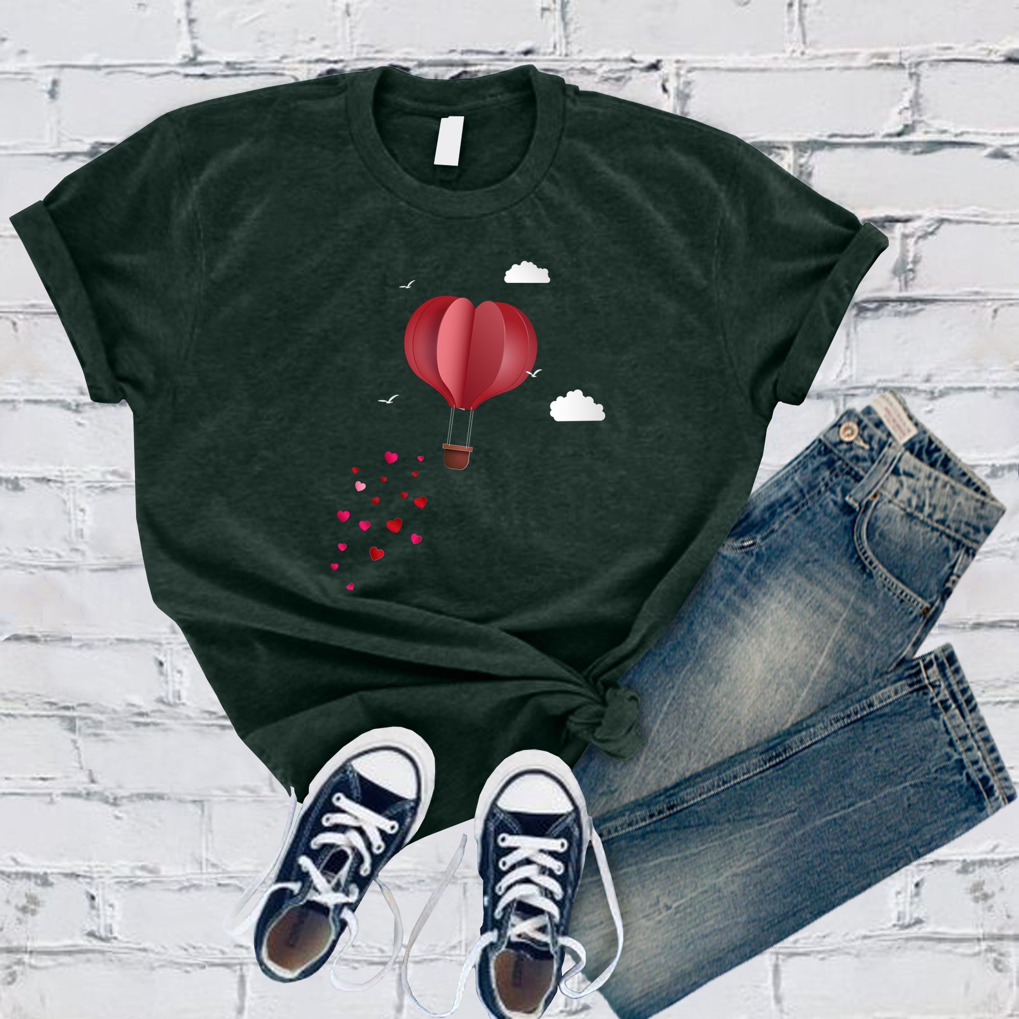 Heart Air Balloon Tee - Love Tees