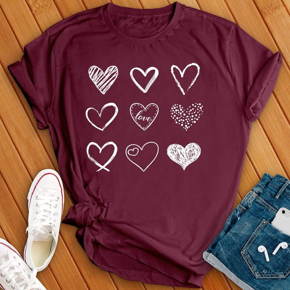 Heart Valentine Day Tee - Love Tees