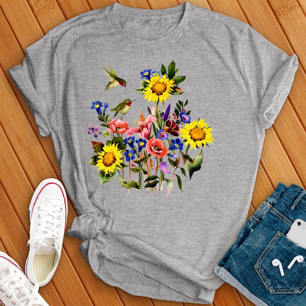 Hummingbird Garden Tee - Love Tees