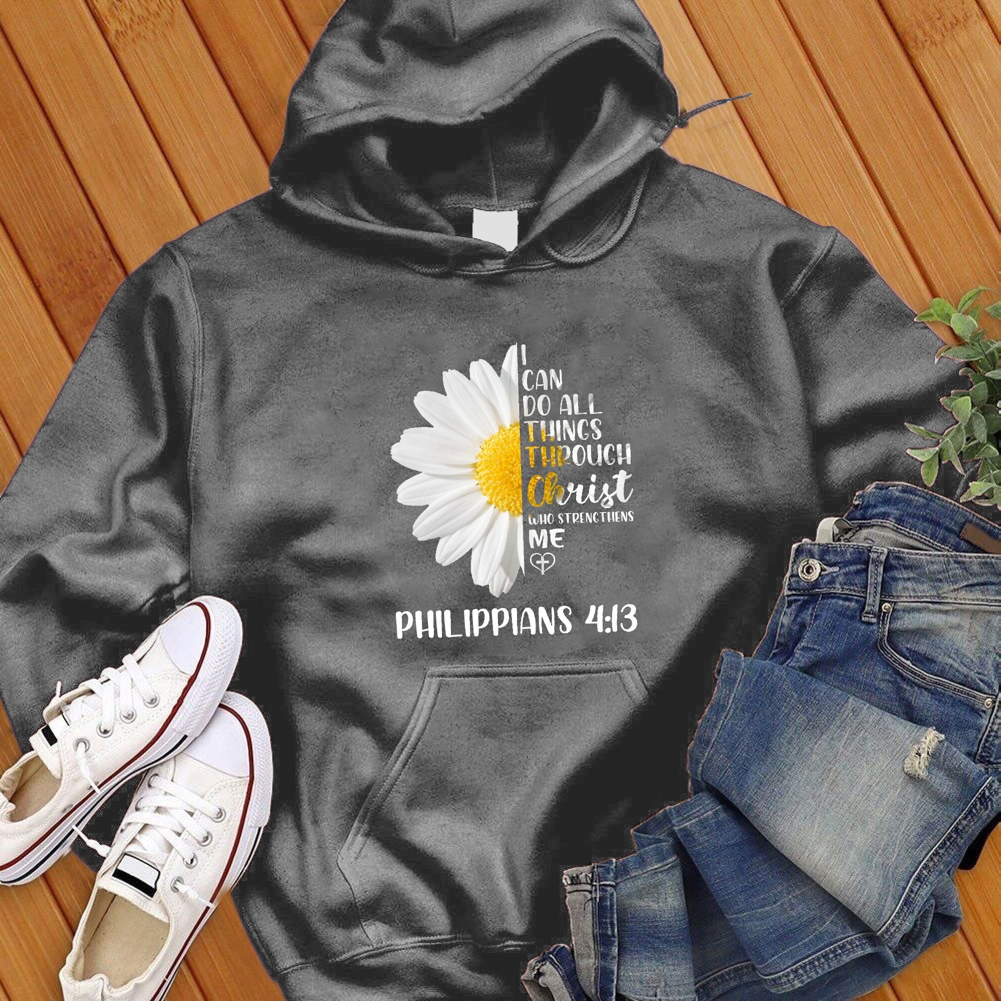 I Can Do All Things Flowers Hoodie - Love Tees