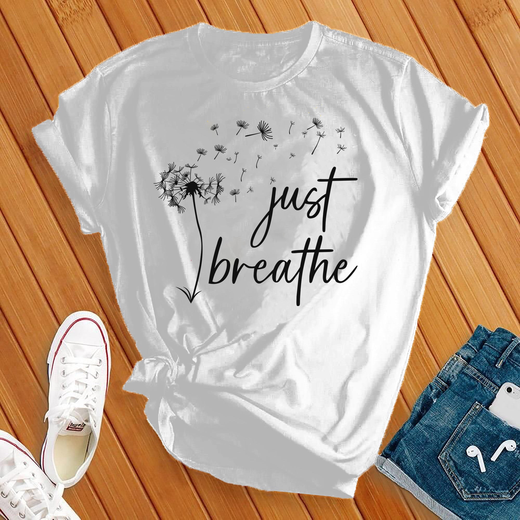 Just Breathe Dandelion Tee - Love Tees