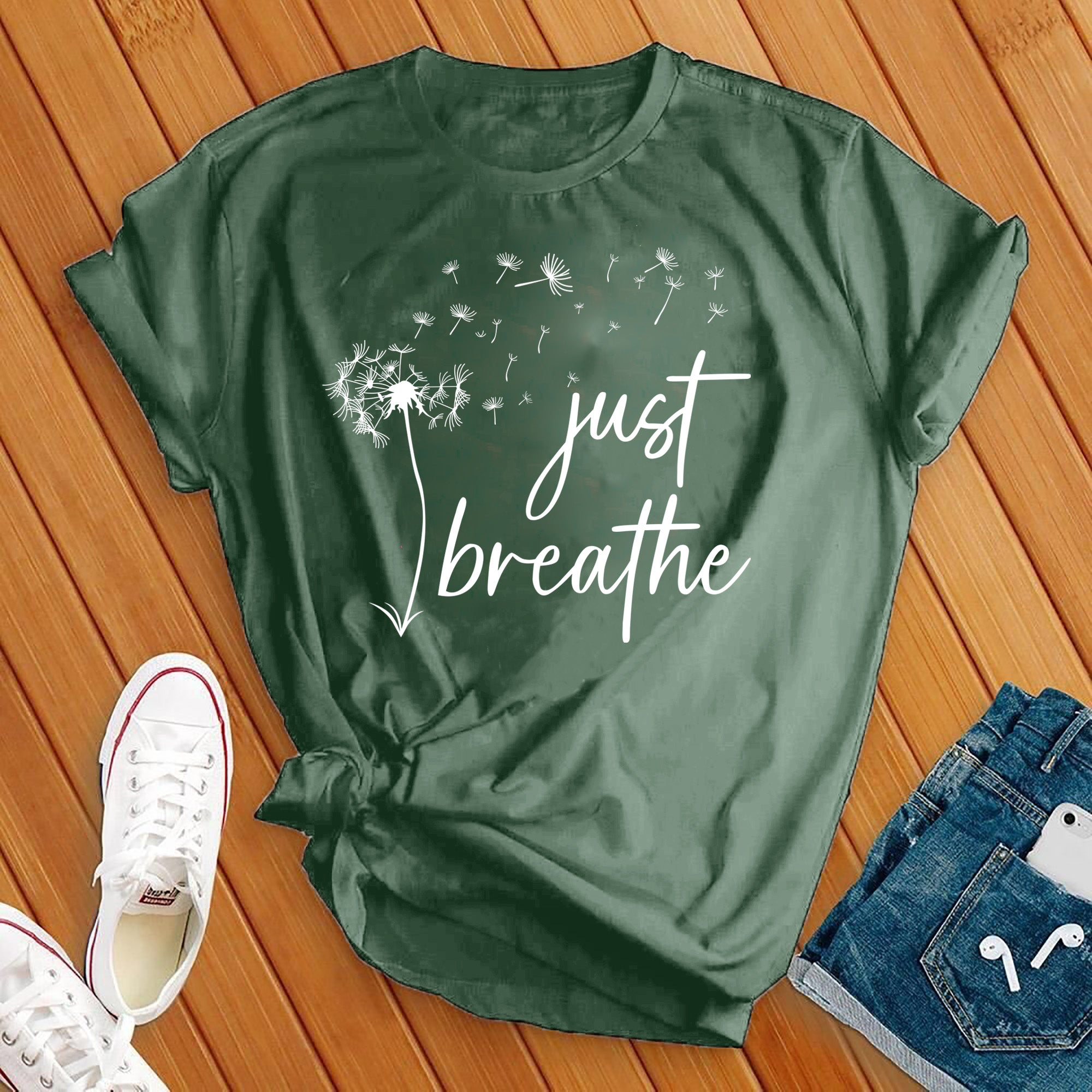 Just Breathe Dandelion Tee - Love Tees