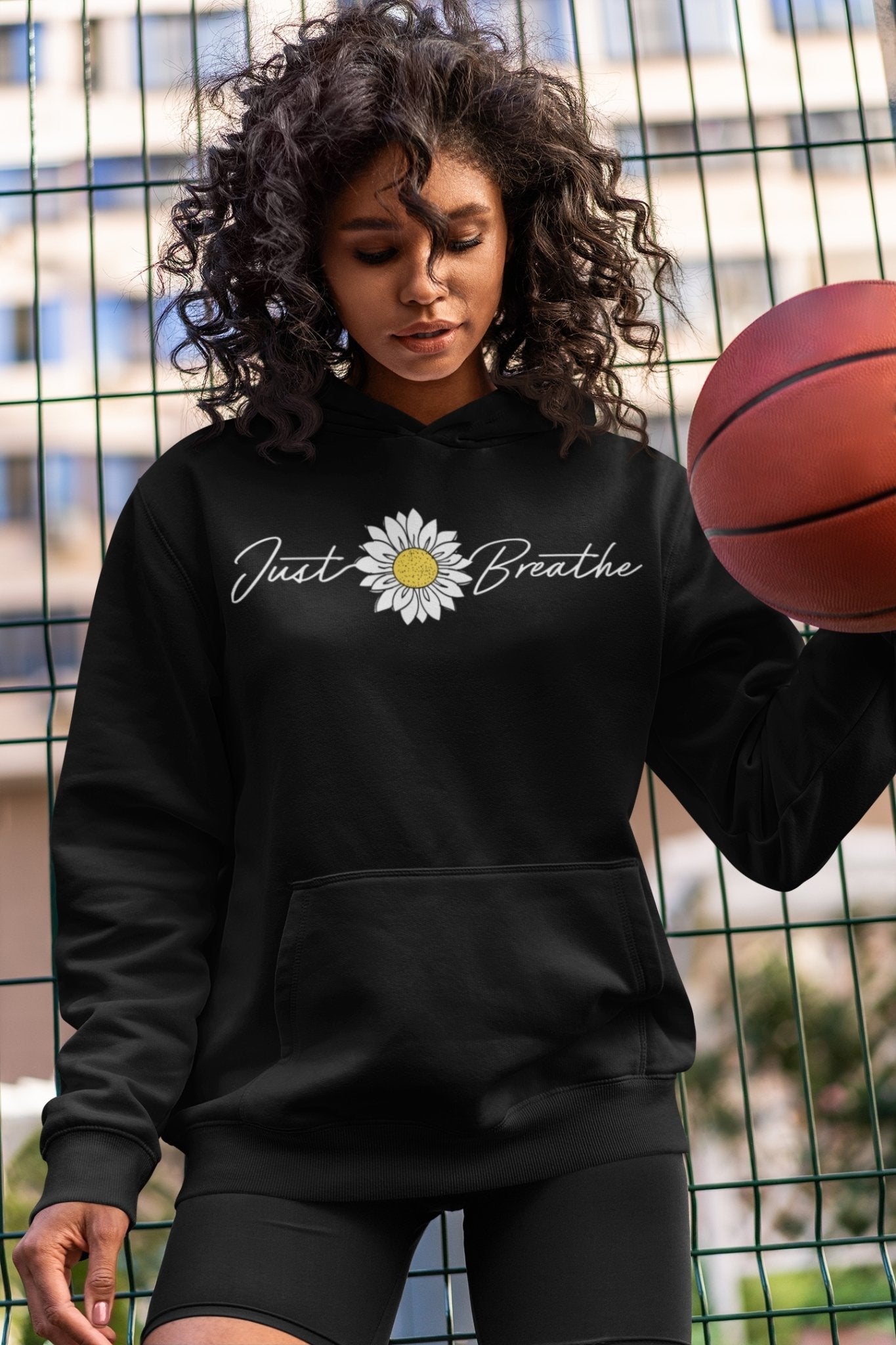 Just Breathe Flower Sweatshirt - Love Tees