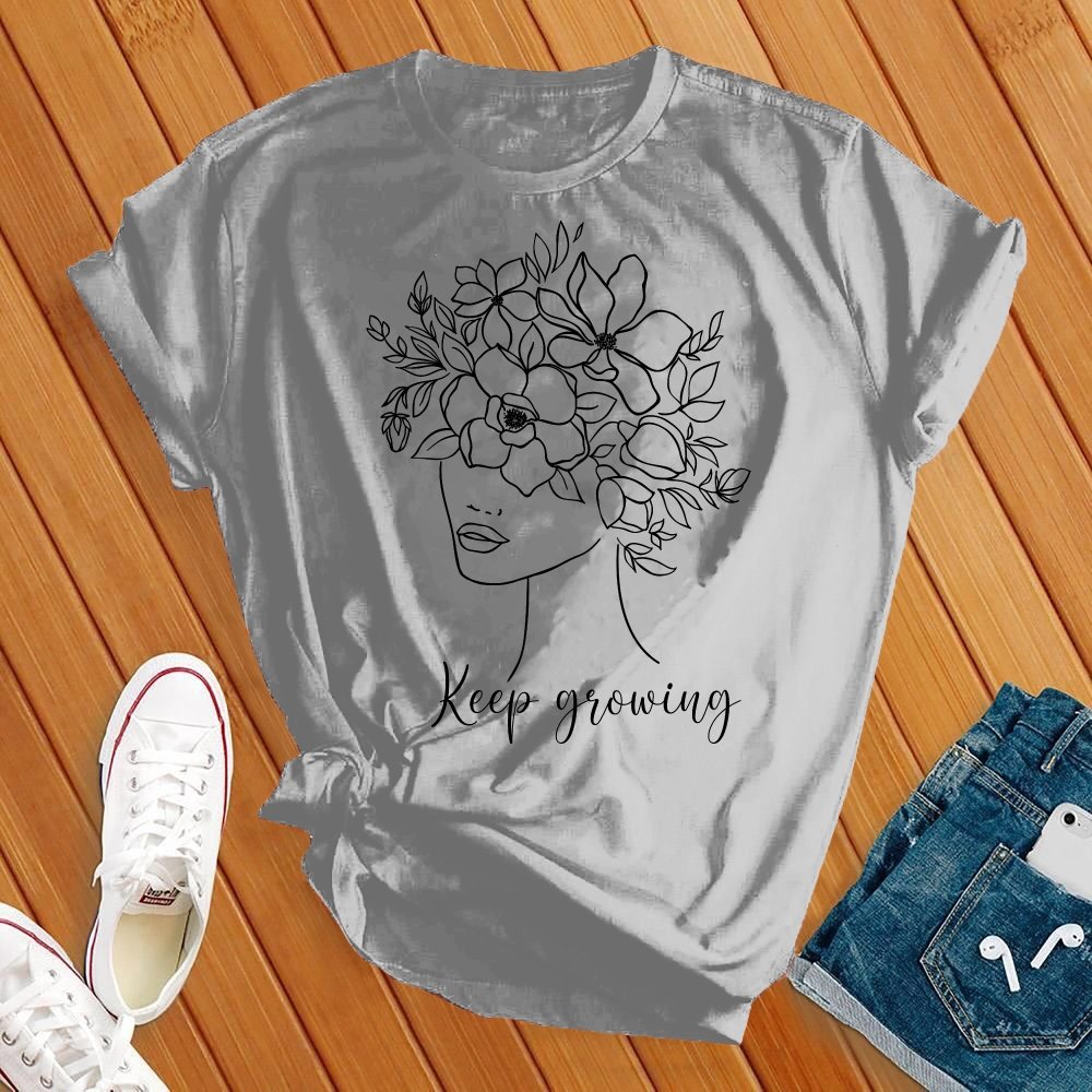 Keep Growing Floral Beauty Tee - Love Tees