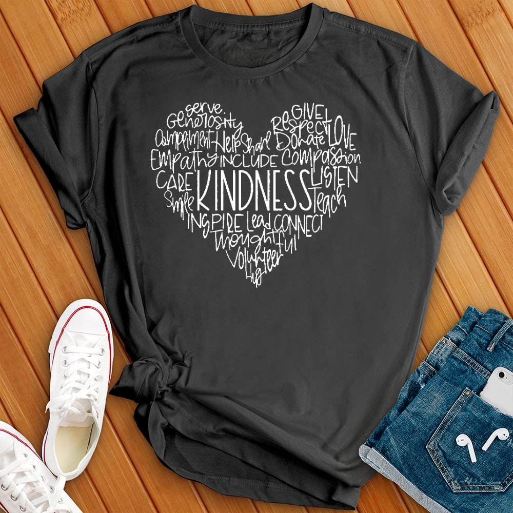 Kindness Encouragement Heart Tee - Love Tees