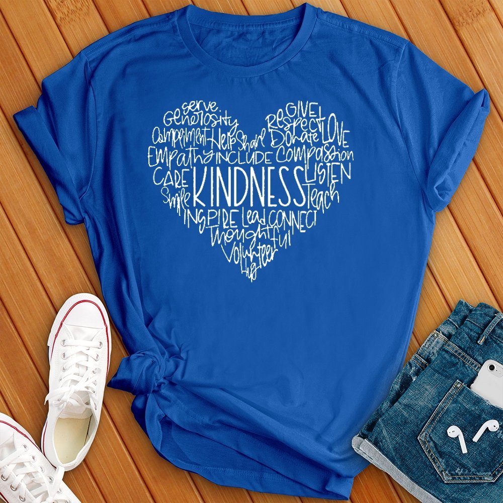 Kindness Encouragement Heart Tee - Love Tees