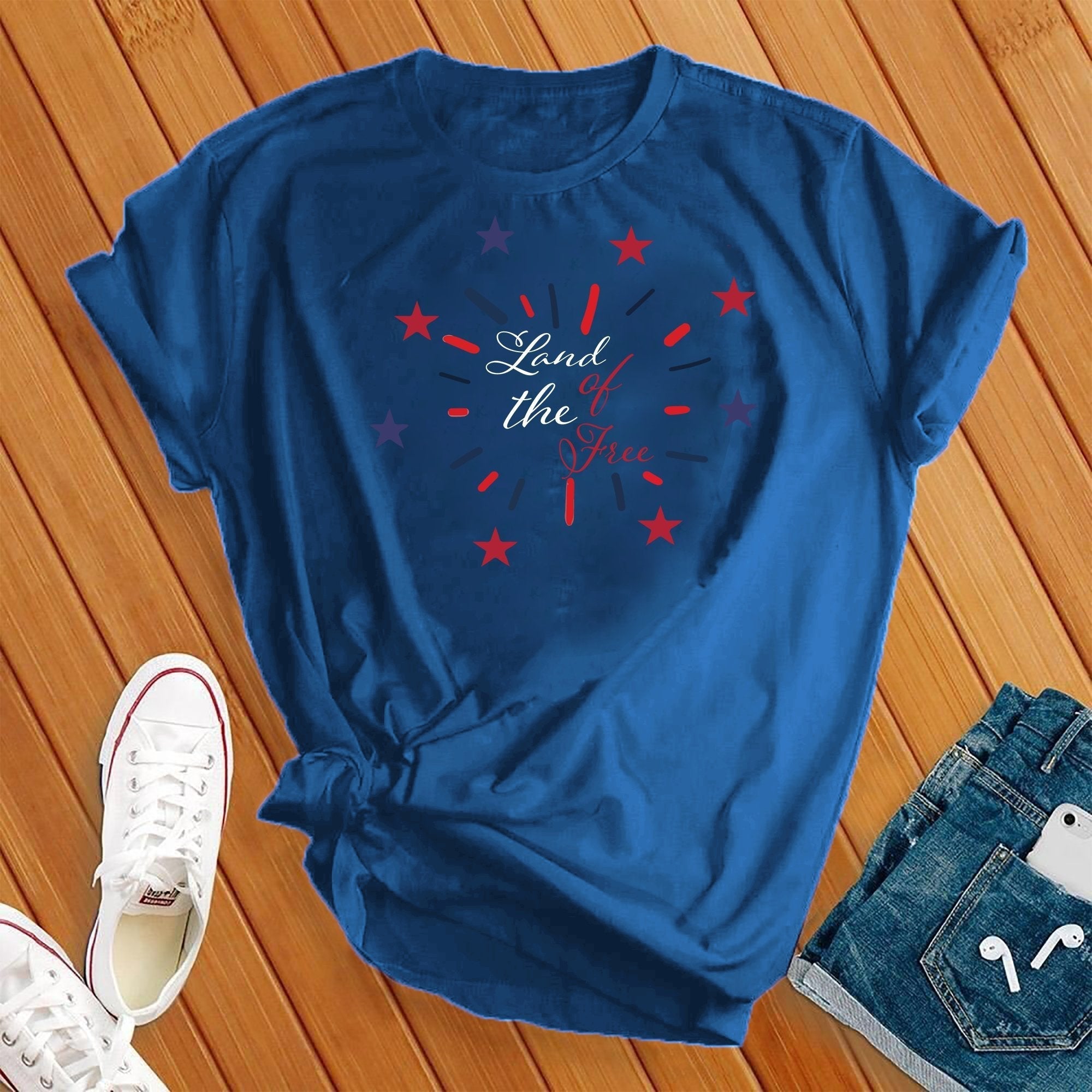 Land Of The Free Stars Tee - Love Tees