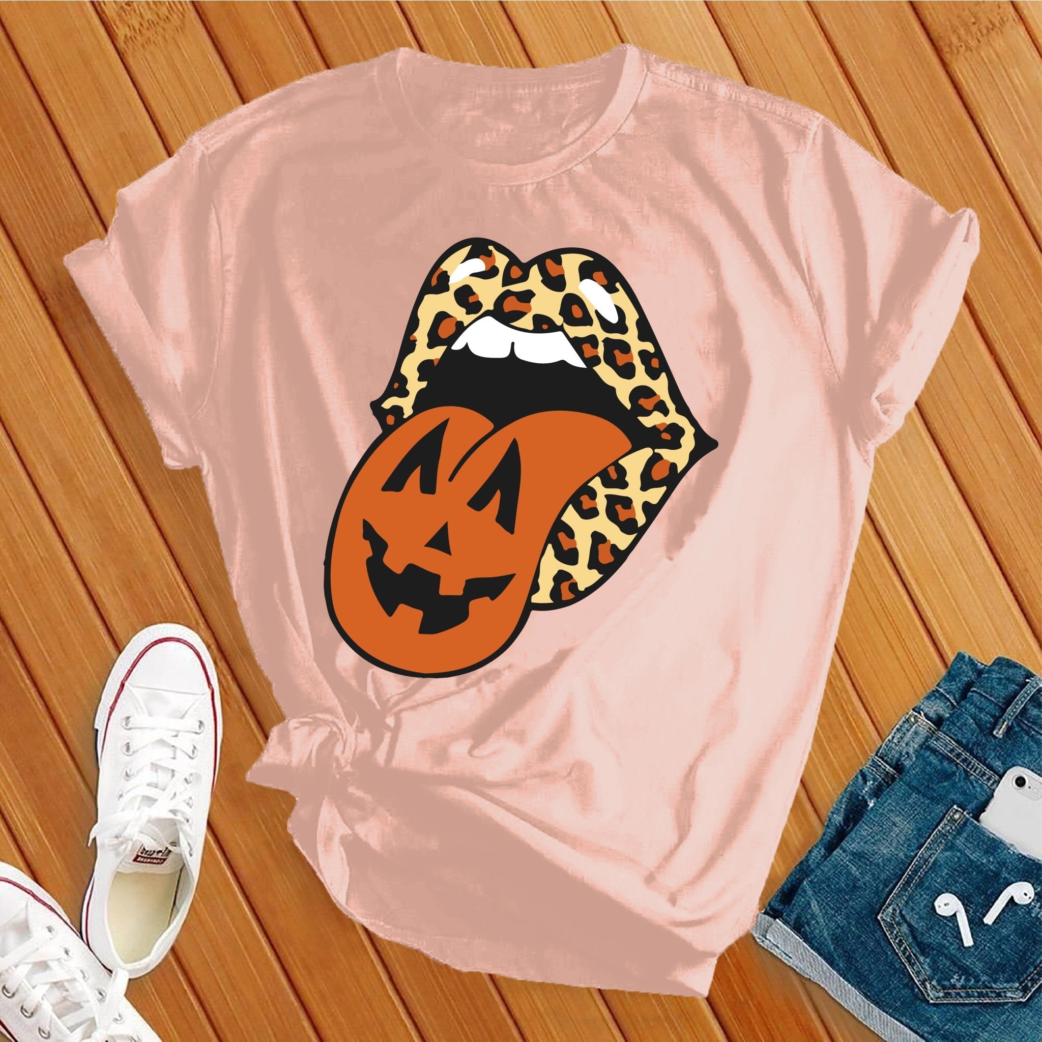 Leopard Lips Halloween Tee - Love Tees