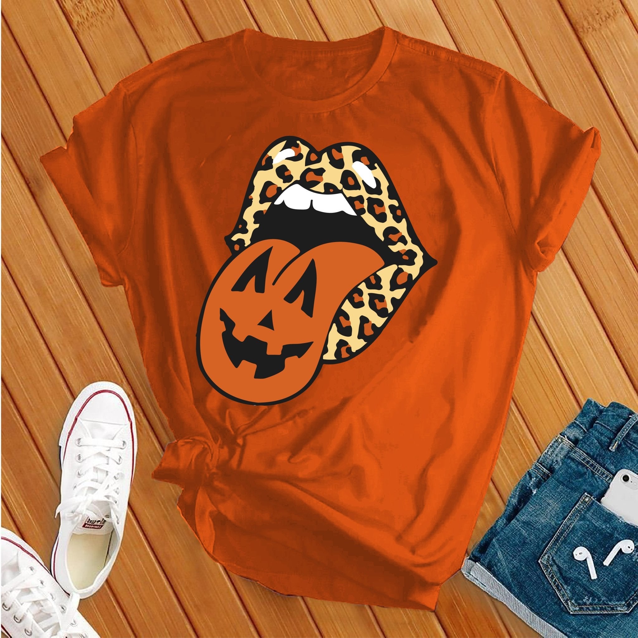 Leopard Lips Halloween Tee - Love Tees