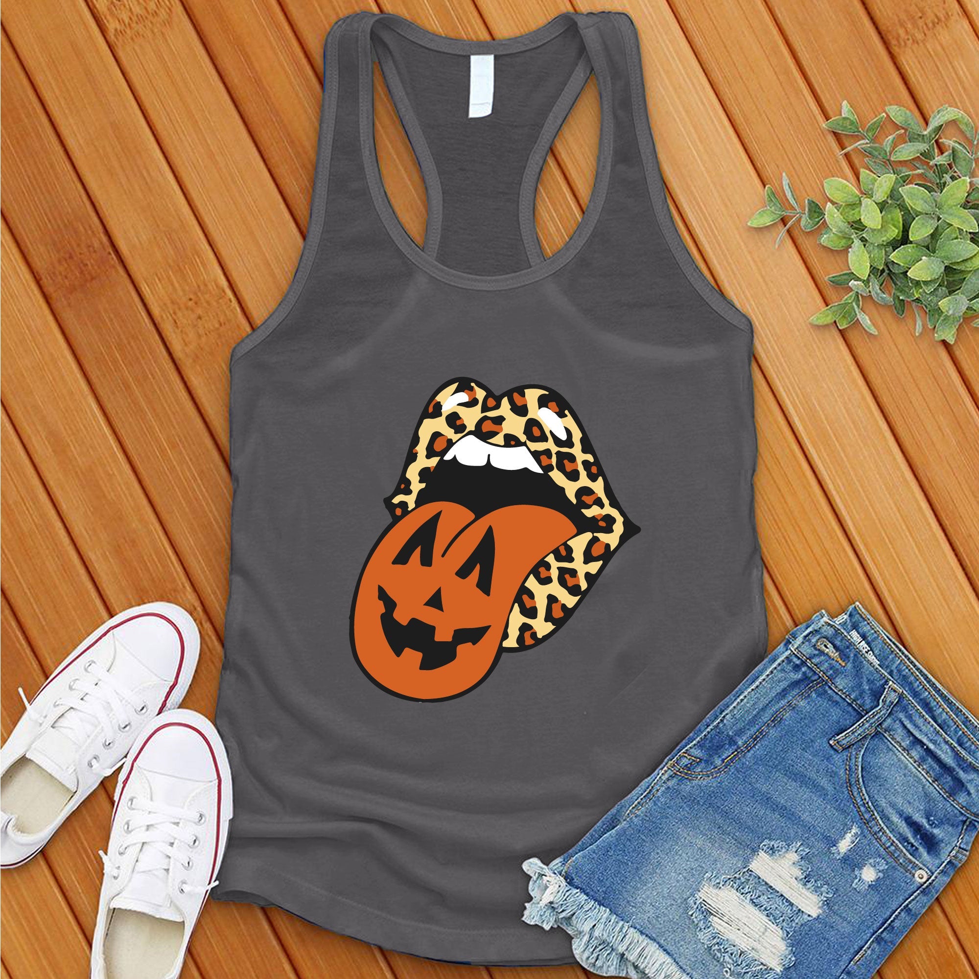 Leopard Lips Halloween Women's Tank Top - Love Tees