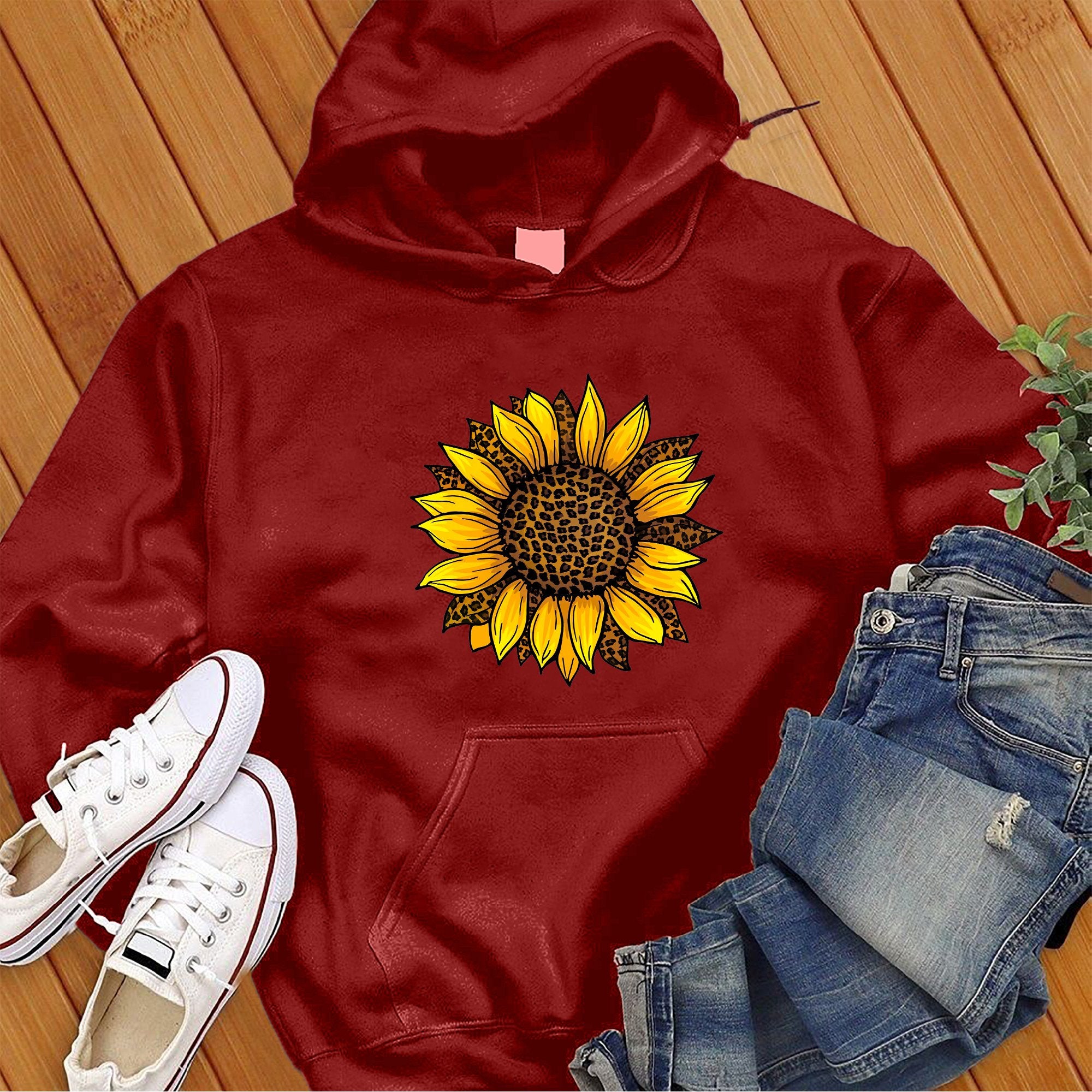 Leopard Sunflower Cute Hoodie - Love Tees