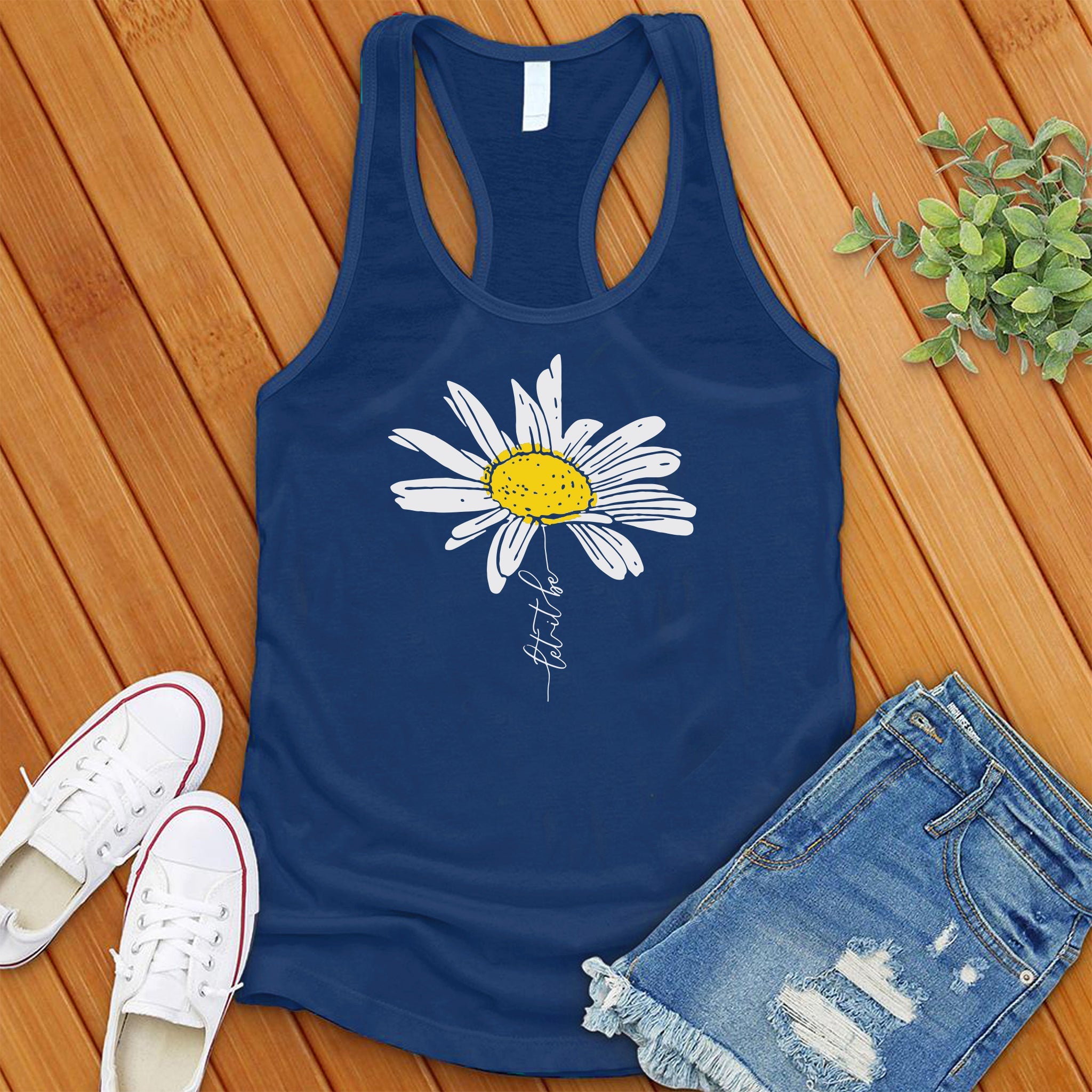 Let it be flower Women's Tank Top - Love Tees