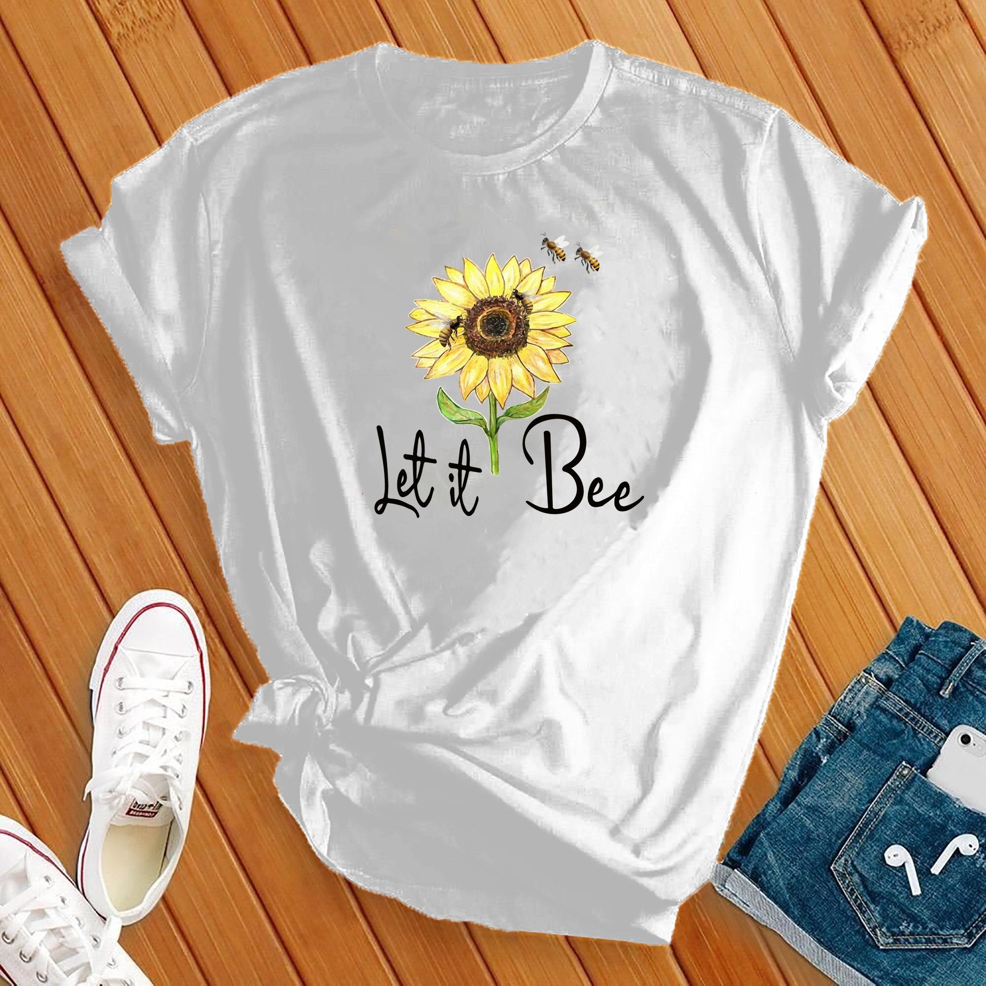 Let It Bee Flower Tee - Love Tees