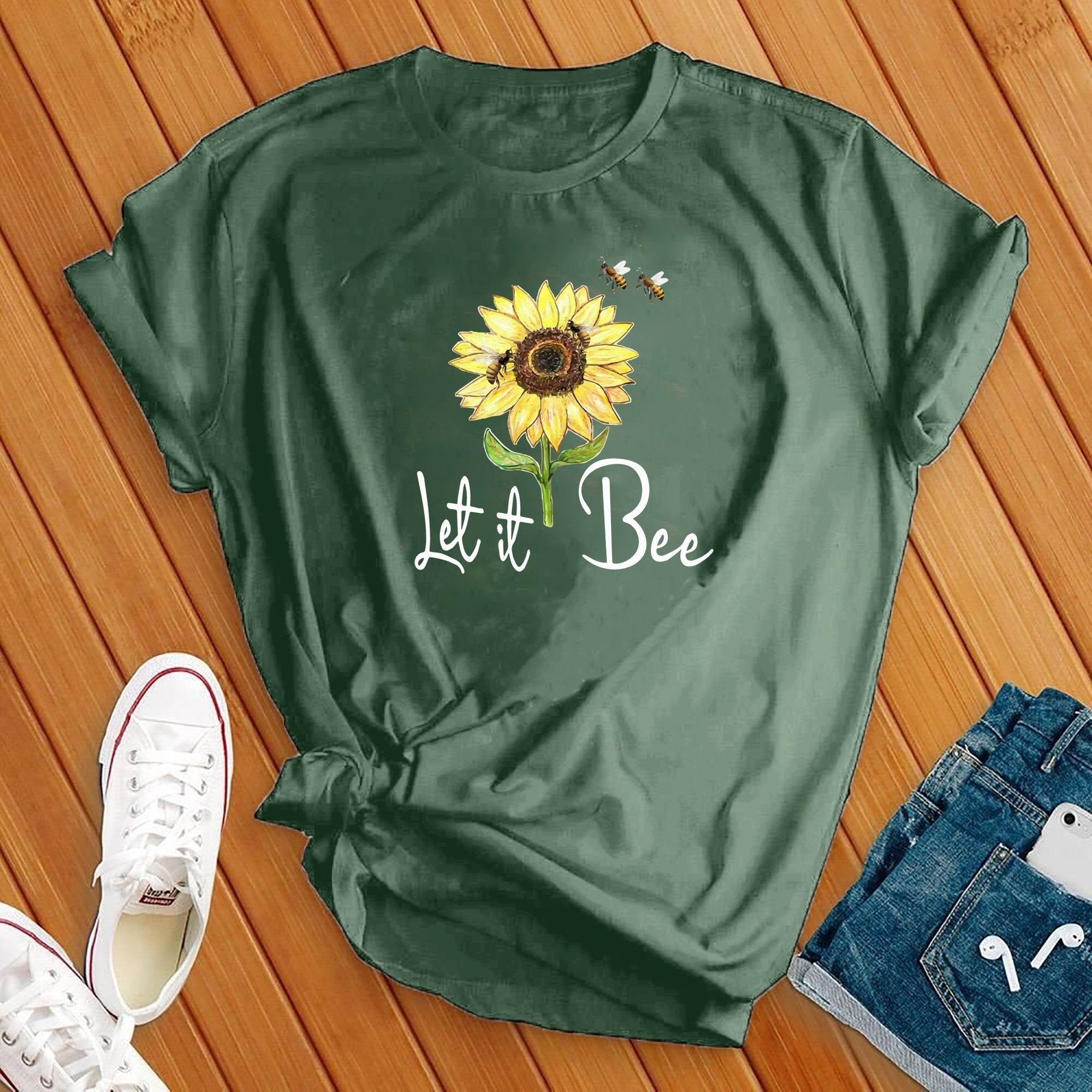 Let It Bee Flower Tee - Love Tees