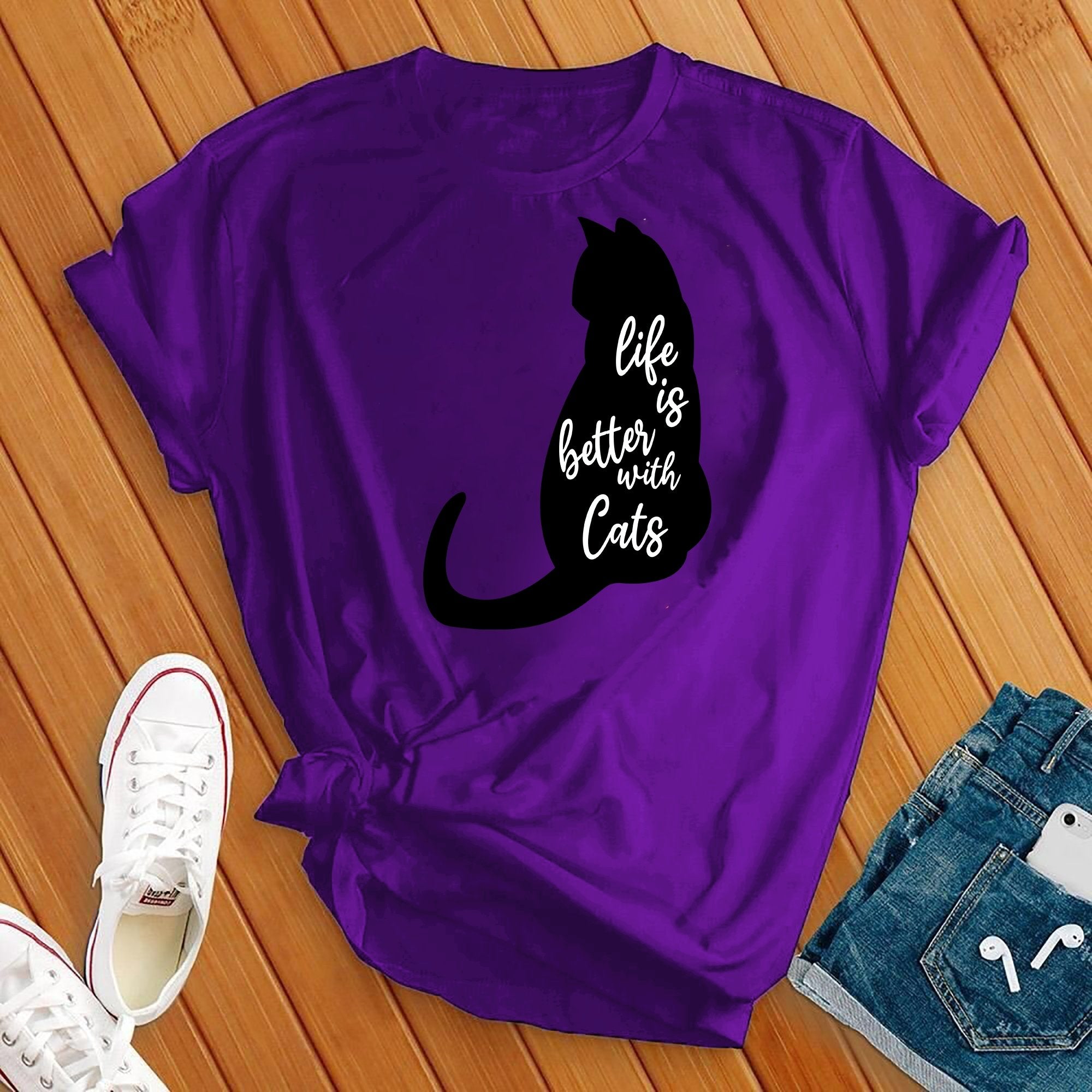 Life Is Better With Cats Tee - Love Tees