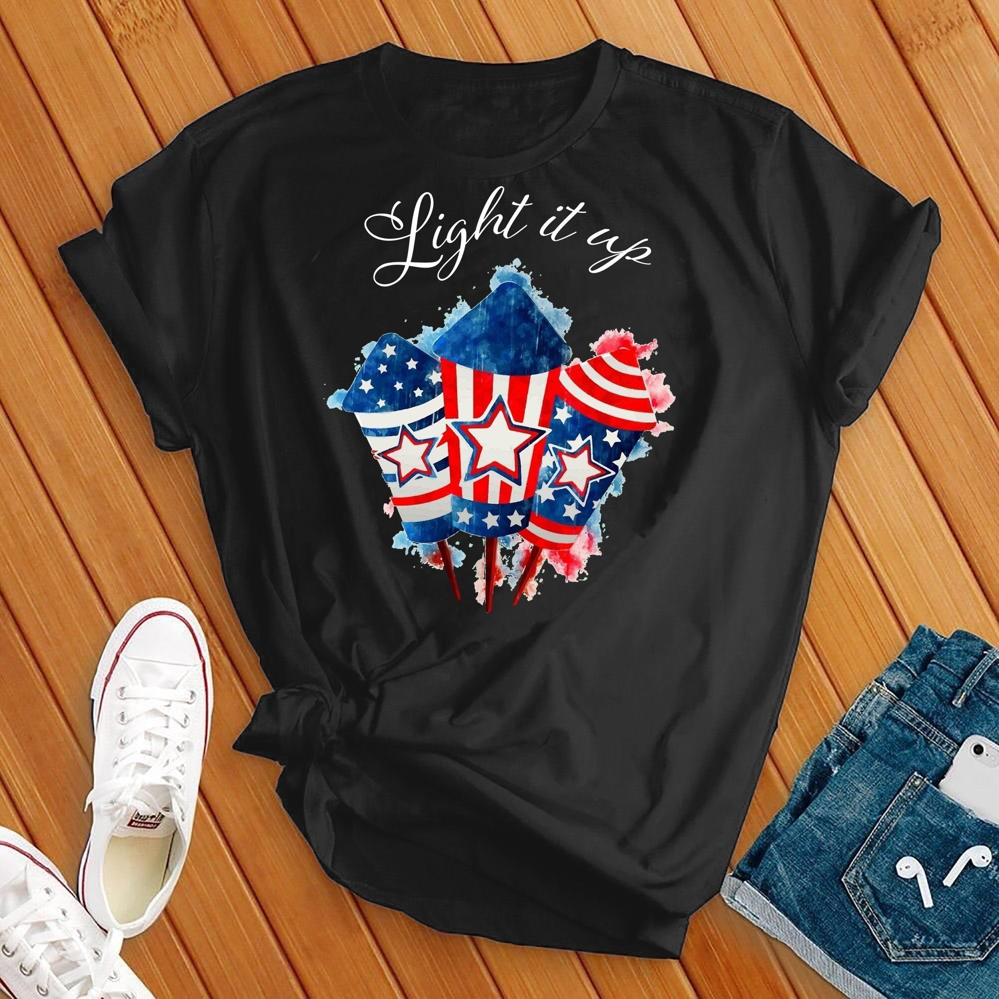 Light It Up Firework Tee - Love Tees