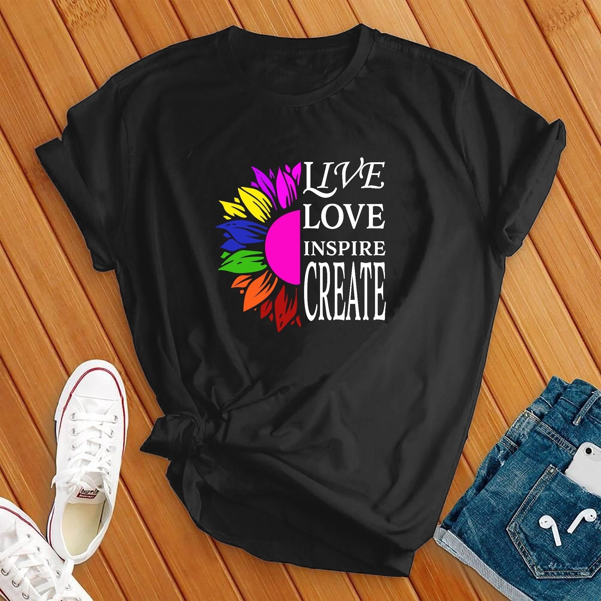 Live Love Flower Tee - Love Tees